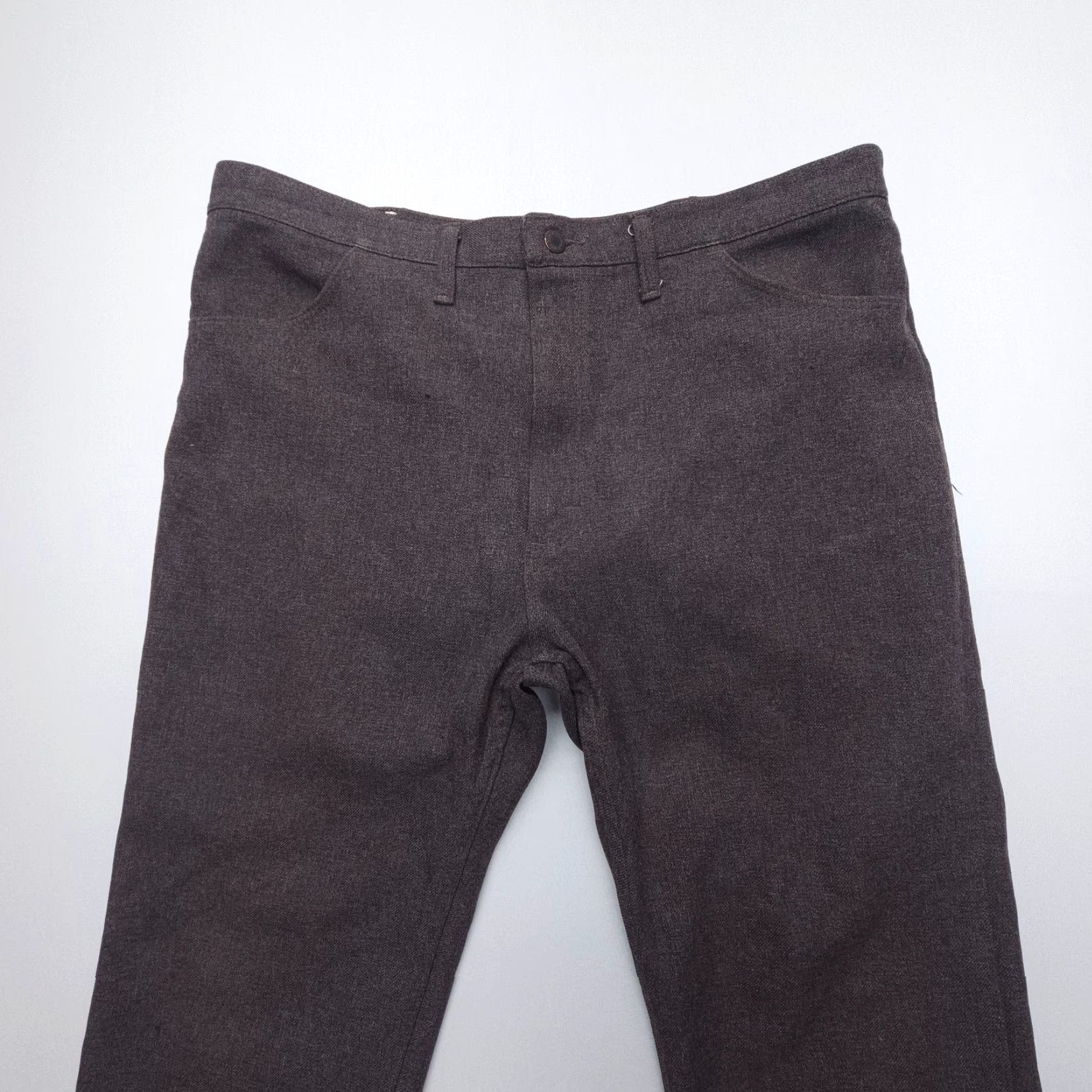 Wrangler VINTAGE Wrangler Pants Jeans Mens 40 x 30 Regular Bootcut Brown USA Made Western Rodeo Dress Pants with Pockets Size US 40 / EU 56 - 4 Thumbnail