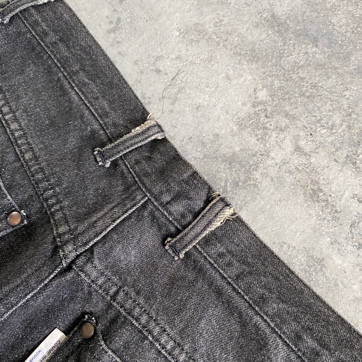Comme des Garcons Homme 1990’s CdG Homme Wide Smoky Black Denim Jeans Size US 29 - 19 Thumbnail