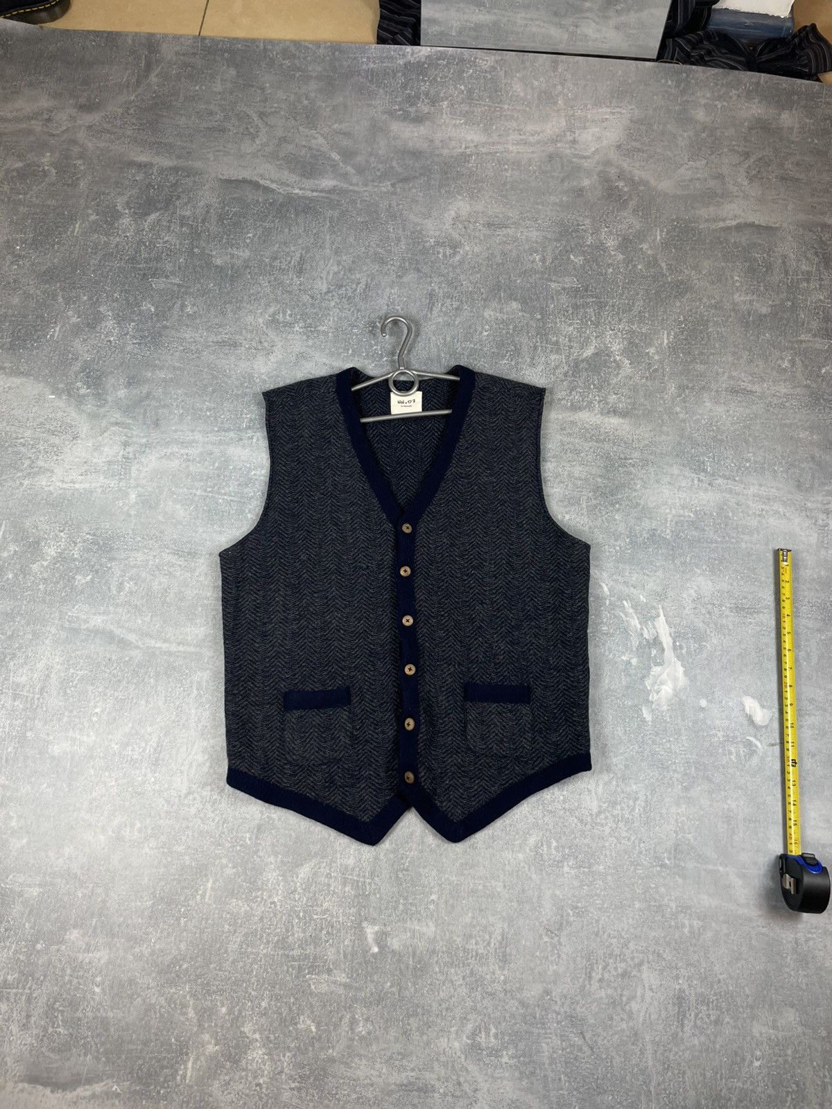 NN07 Japanese NN07 NN 07 No Nationality wool vest Size 44R - 3 Thumbnail