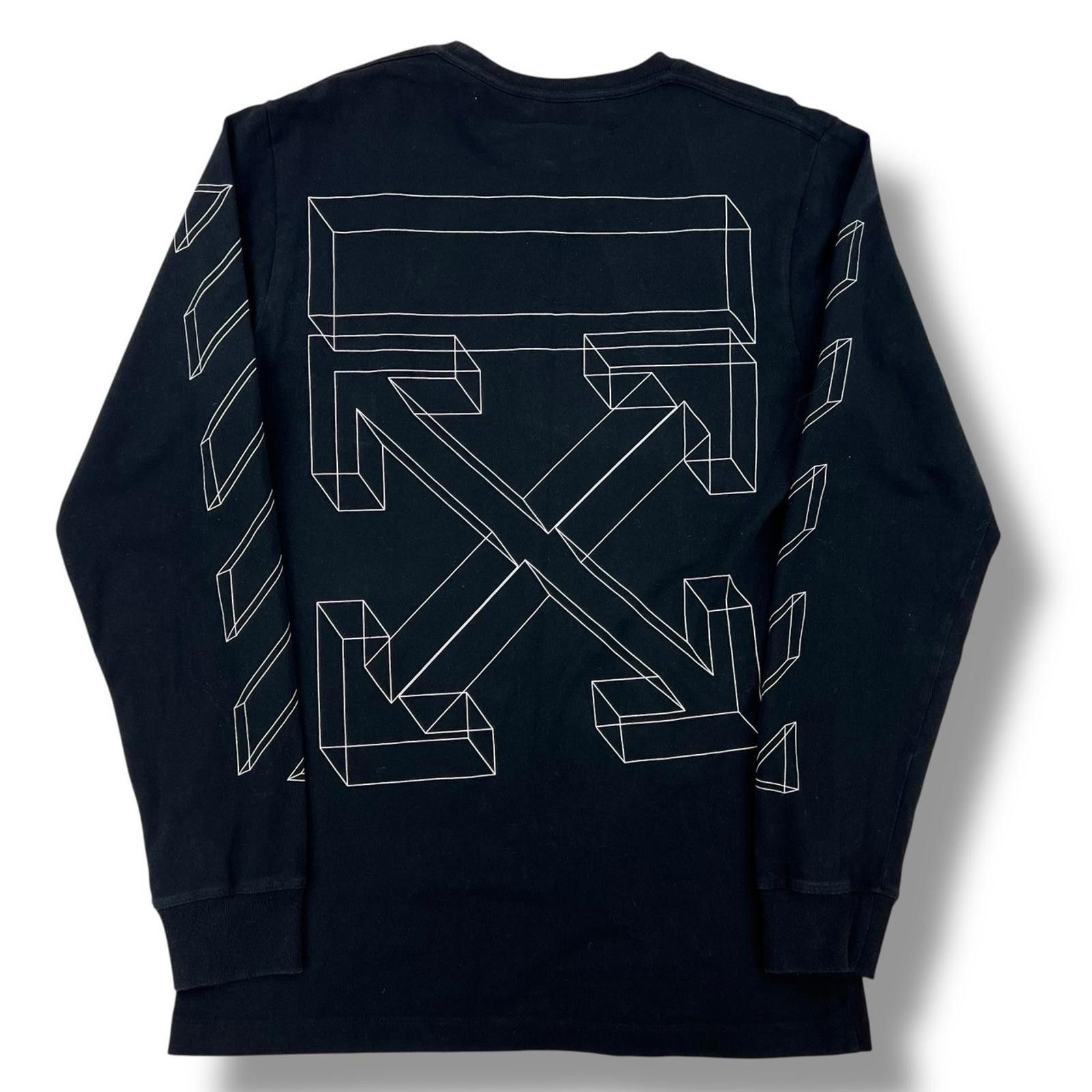 Off-White Off-White 3D Arrows Black Long Sleeve T-Shirt Size US M / EU 48-50 / 2 - 2 Thumbnail