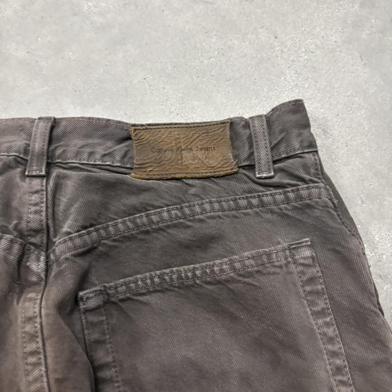Calvin Klein × Vintage Crazy Vintage Y2K/2000s Grunge Faded Brown Calvin Klein Casual Pants! Size US 30 / EU 46 - 7 Thumbnail