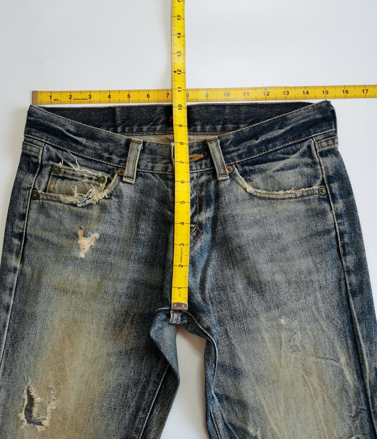 JACKROSE Bootcut Flare Mudmax Jackrose Thrashed Jeans ERD Grunge Size US 30 / EU 46 - 15 Thumbnail
