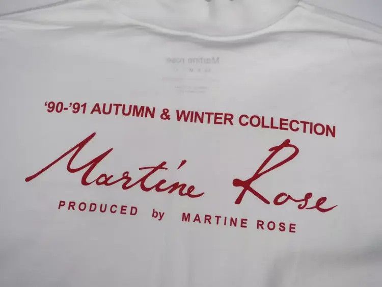 Martine Rose Martin Rose 21AW White Funnel Neck Logo L/S Tee-2505 Size US L / EU 52-54 / 3 - 2 Thumbnail