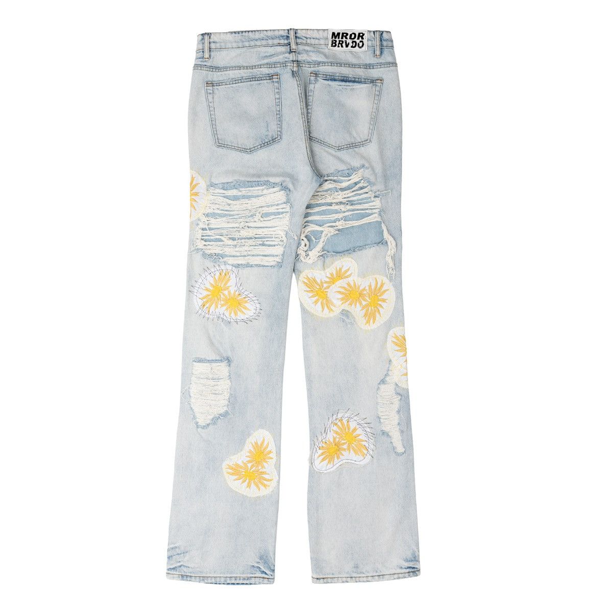 Who Decides War Flower Jeans Light Indigo Size US 34 / EU 50 - 2 Thumbnail