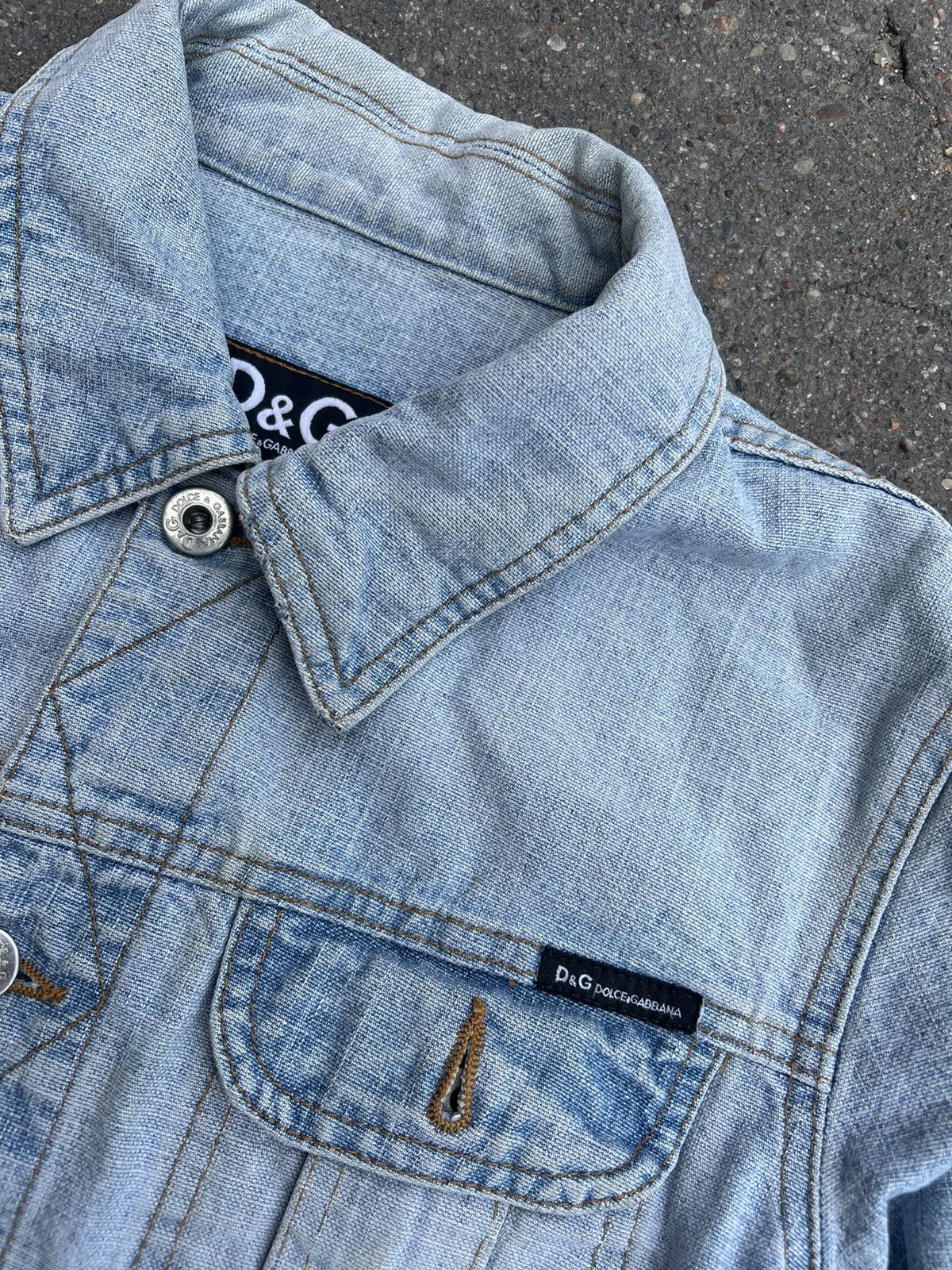 Dolce & Gabbana × Vintage Denim jacket dolce & gabbana vintage Size S / US 4 / IT 40 - 5 Thumbnail