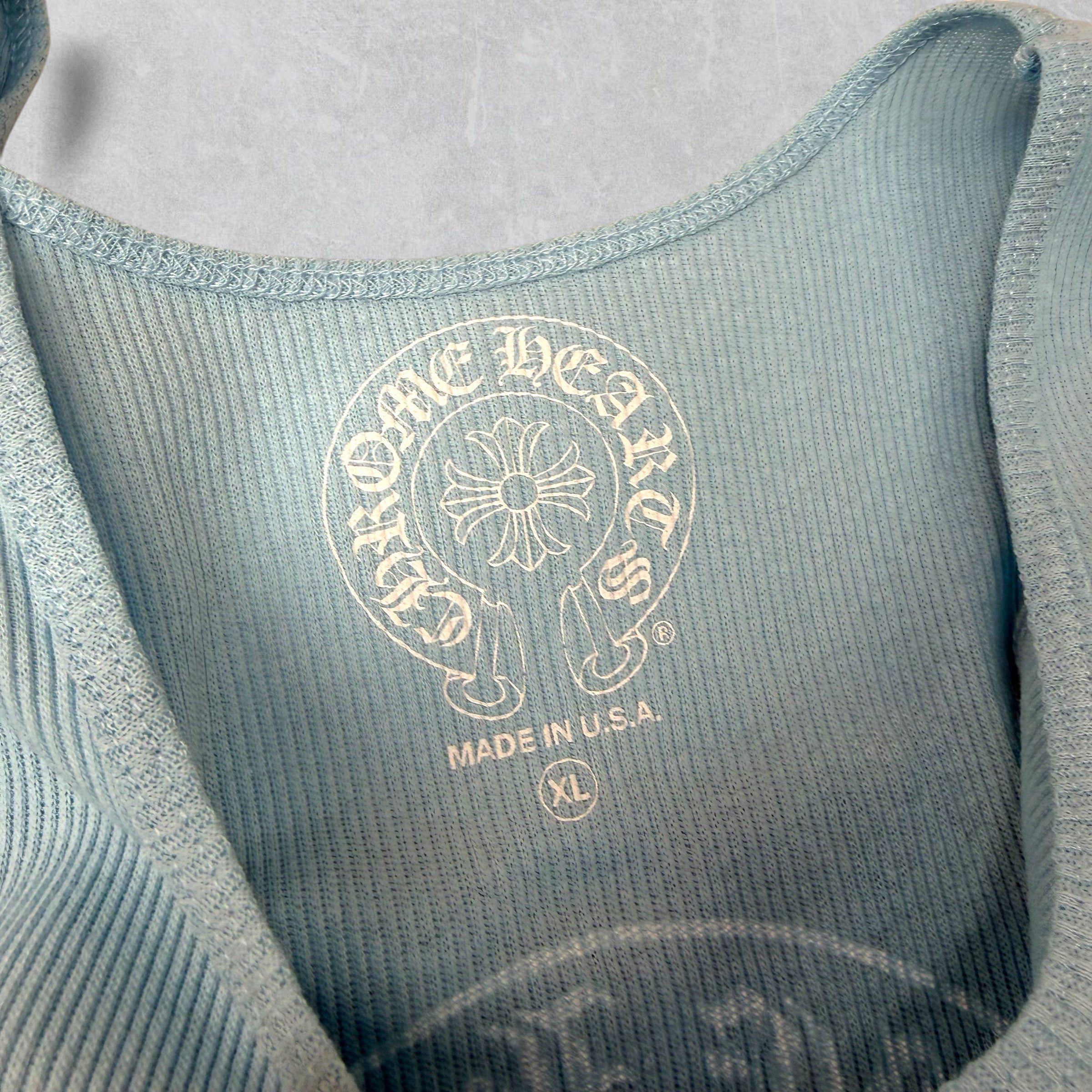 Chrome Hearts Chrome Hearts Horseshoe Baby Blue Ribbed Tank M Size US M / EU 48-50 / 2 - 4 Thumbnail