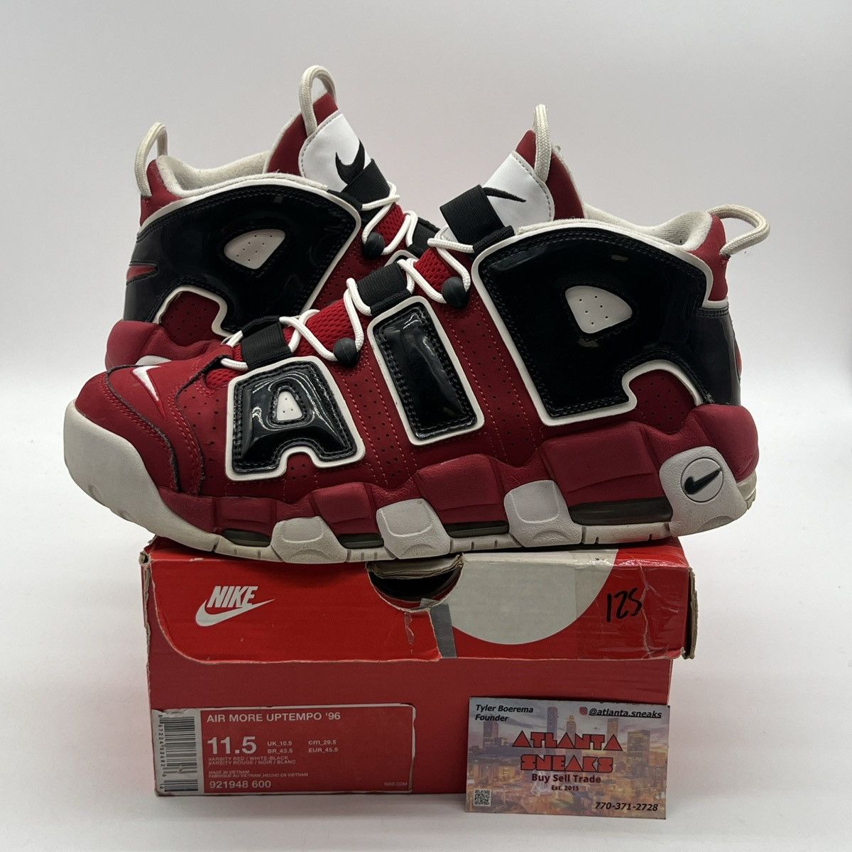 Nike Air more uptempo bulls Size US 11.5 / EU 44-45 - 1 Thumbnail