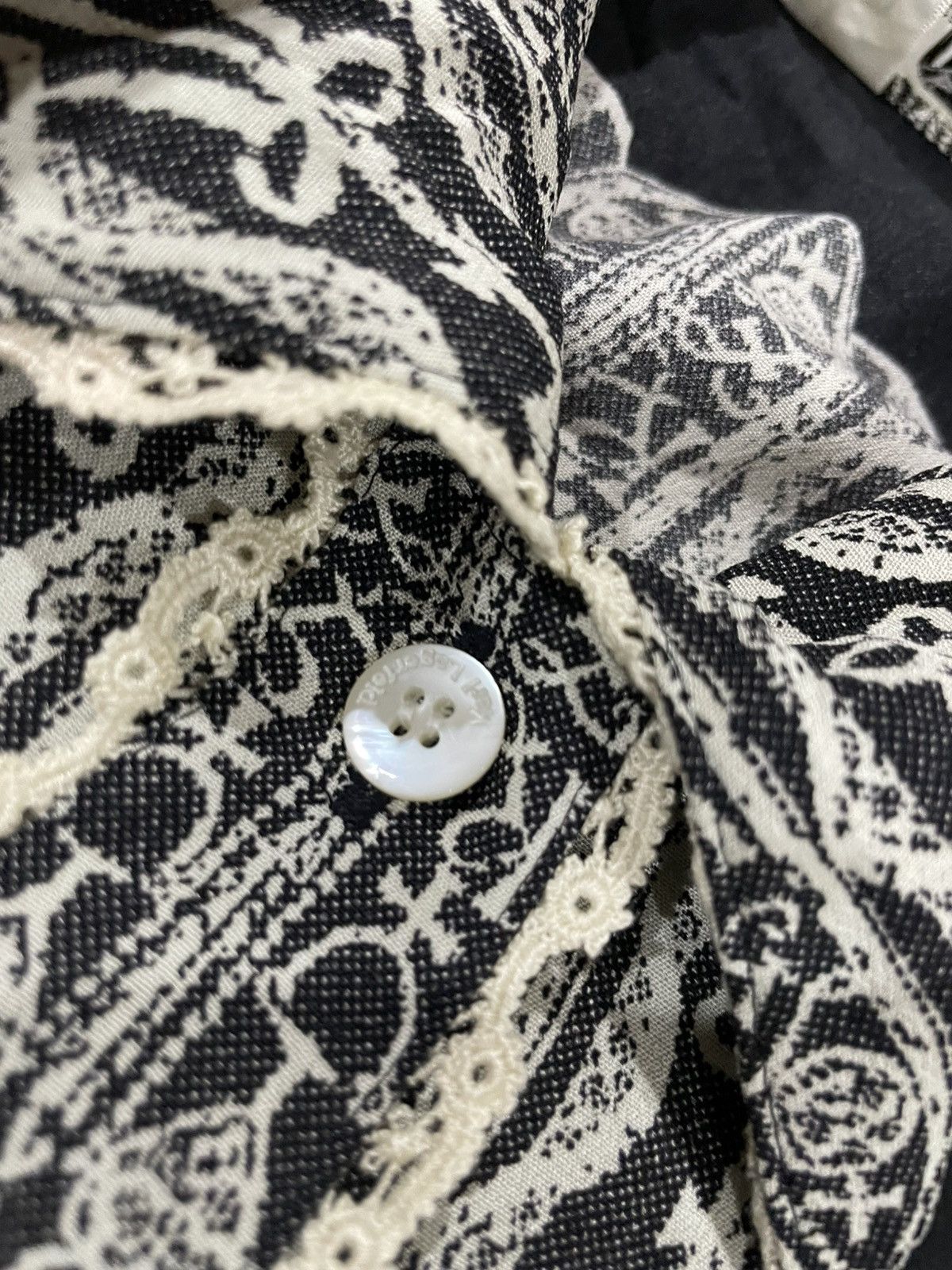 Karl Lagerfeld × Vintage Karl Lagerfeld Rayon Crepe Shirts Size M / US 6-8 / IT 42-44 - 13 Thumbnail