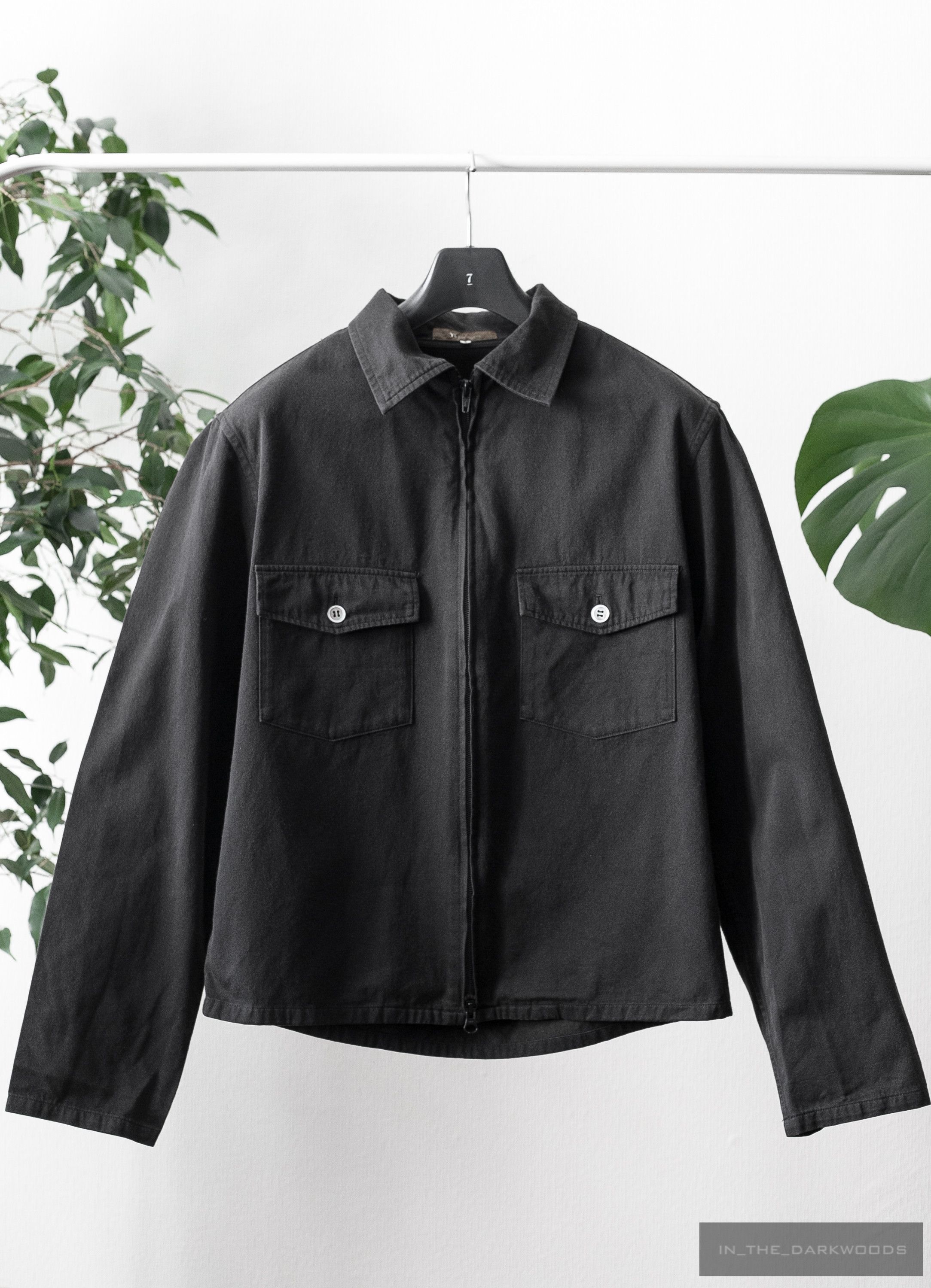 image of Yohji Yamamoto x YS For Men Front Pocket Worker Jacket in Black, Men's (Size Small)
