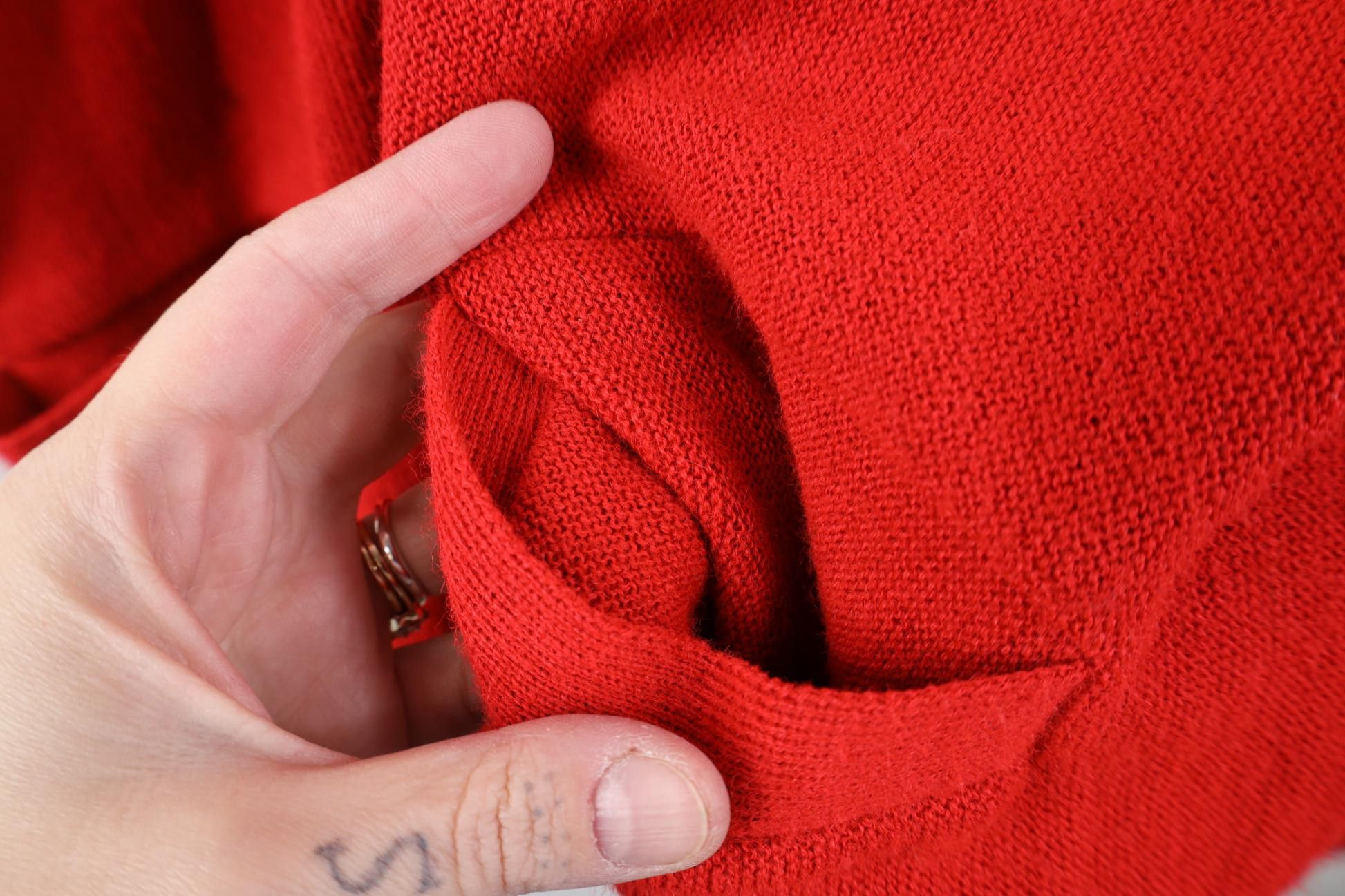 Vintage Vintage 70s Streetwear Kurt Cobain Cardigan Sweater Red USA Size US XL / EU 56 / 4 - 5 Thumbnail