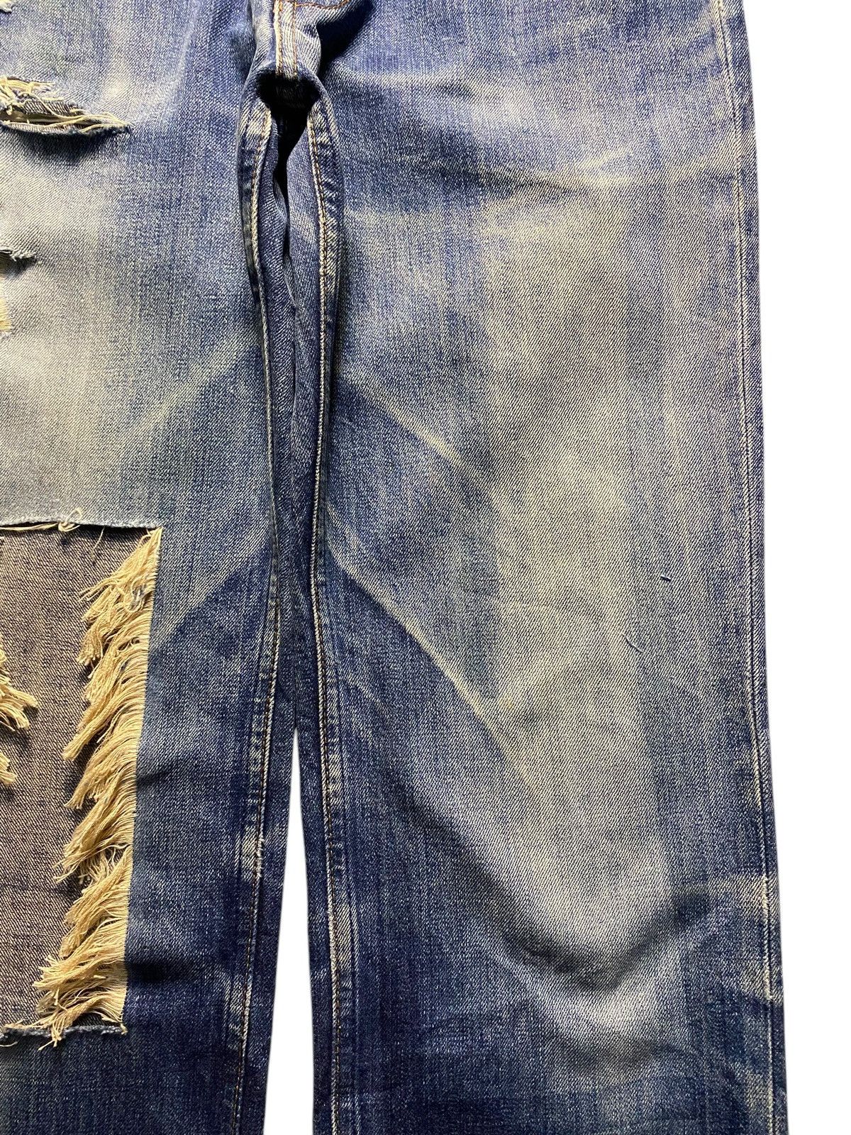 Levi's Vintage Clothing Vintage Levis 502 Mud Wash Ripped Loose Jeans Size US 30 / EU 46 - 8 Thumbnail