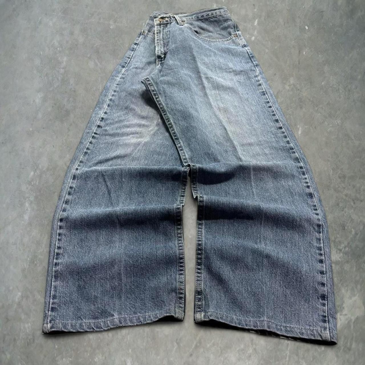 Vintage Crazy Vintage Y2K/2000s Baggy Grunge Dark Wash Relaxed Lee Denim Jeans! Size US 36 / EU 52 - 3 Thumbnail