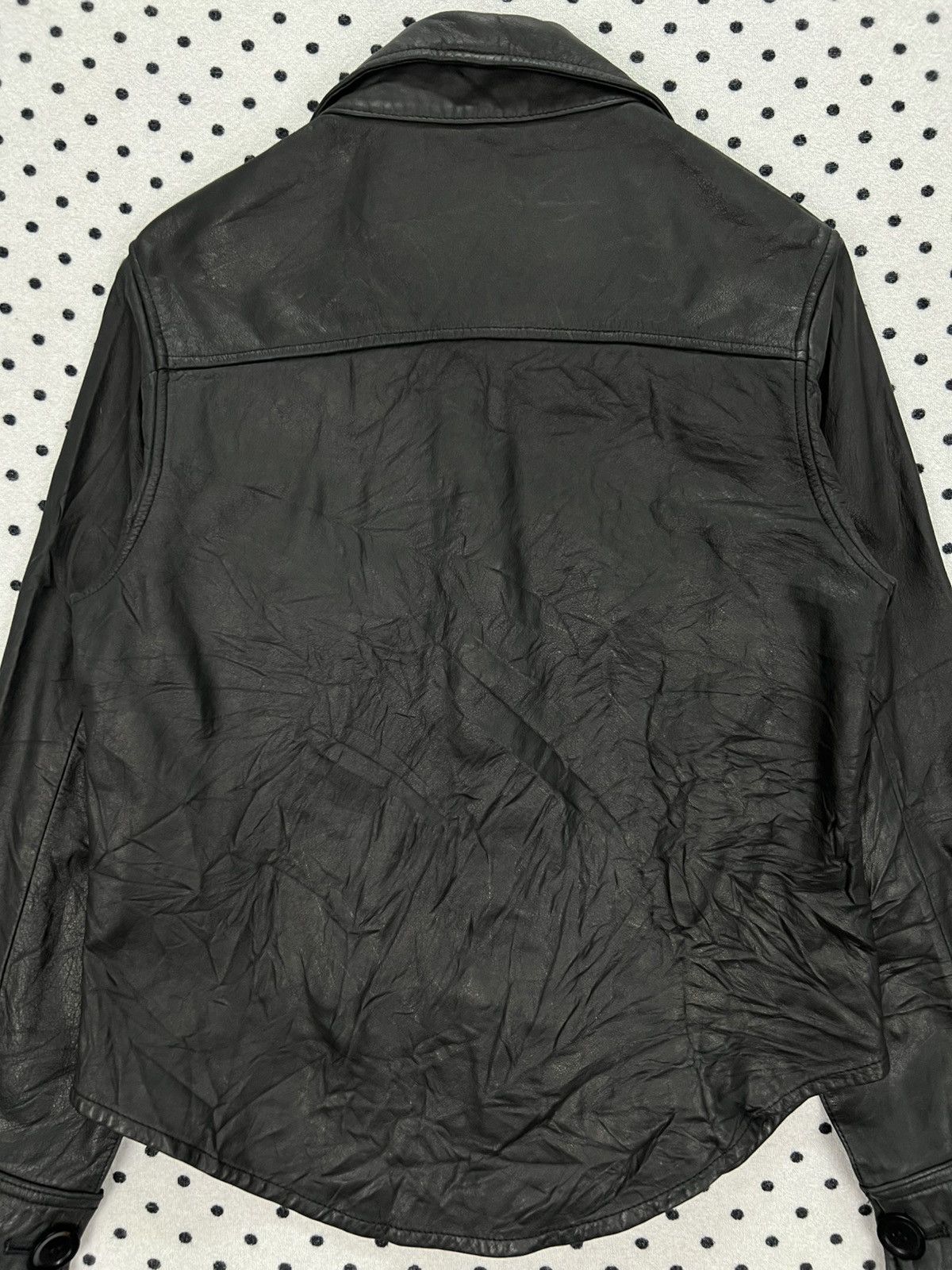Genuine Leather Mon Ami Pierlot Design Claudie Pierlot Leather Jacket Size XS / US 0-2 / IT 36-38 - 4 Thumbnail