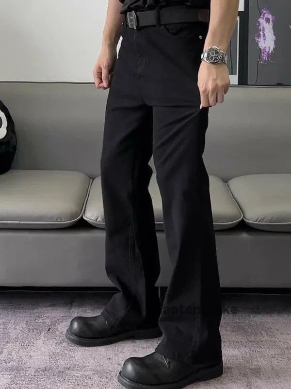 Jean Etsuko x Juri Black Stacked Flare Denim Jeans Size US 30 / EU 46 - 6 Thumbnail