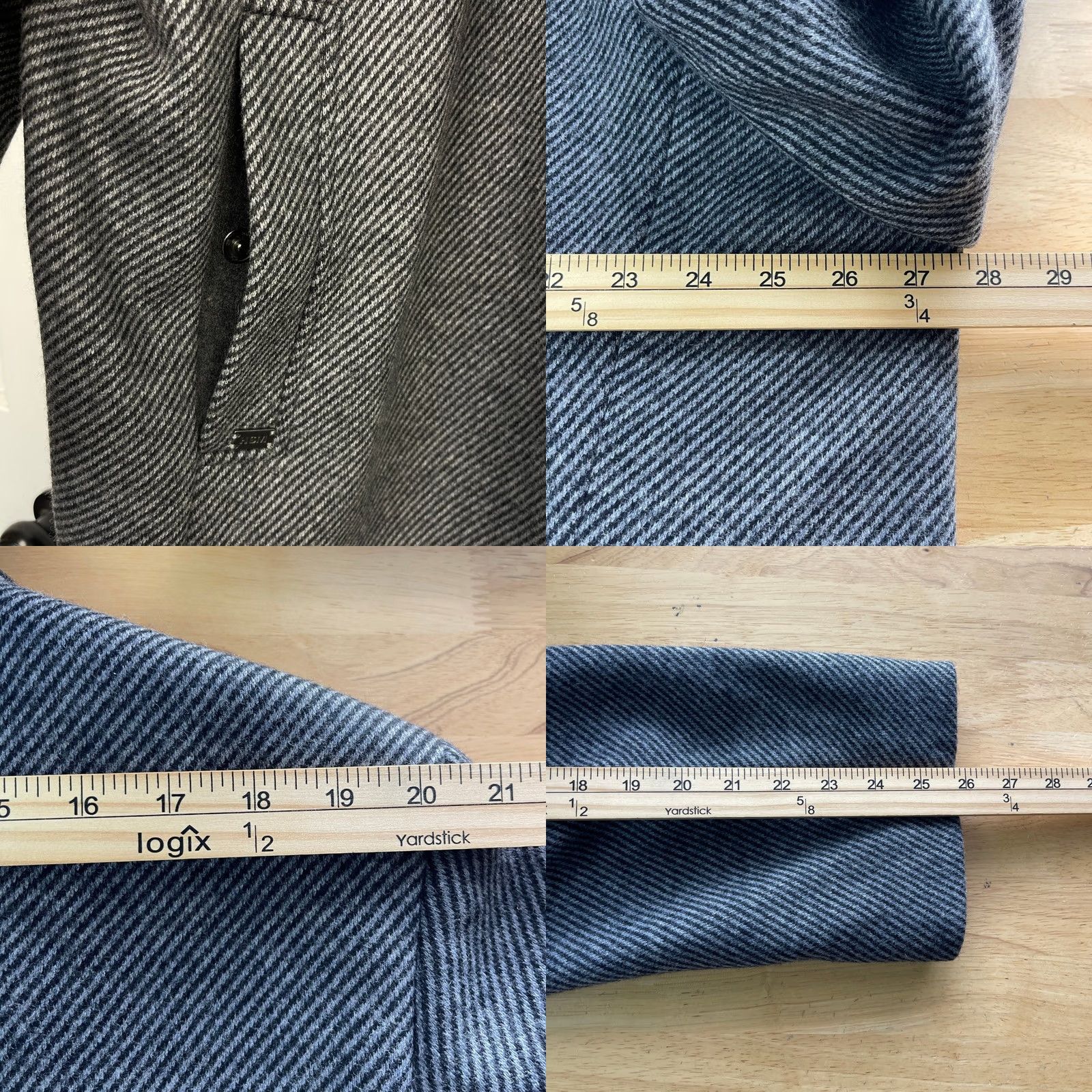 Hart Schaffner Marx Hart Schaffner Marx Coat Mens XXL Gray Wool Blend Overcoat Zip Front Twill Car Coat Size US XXL / EU 58 / 5 - 8 Thumbnail