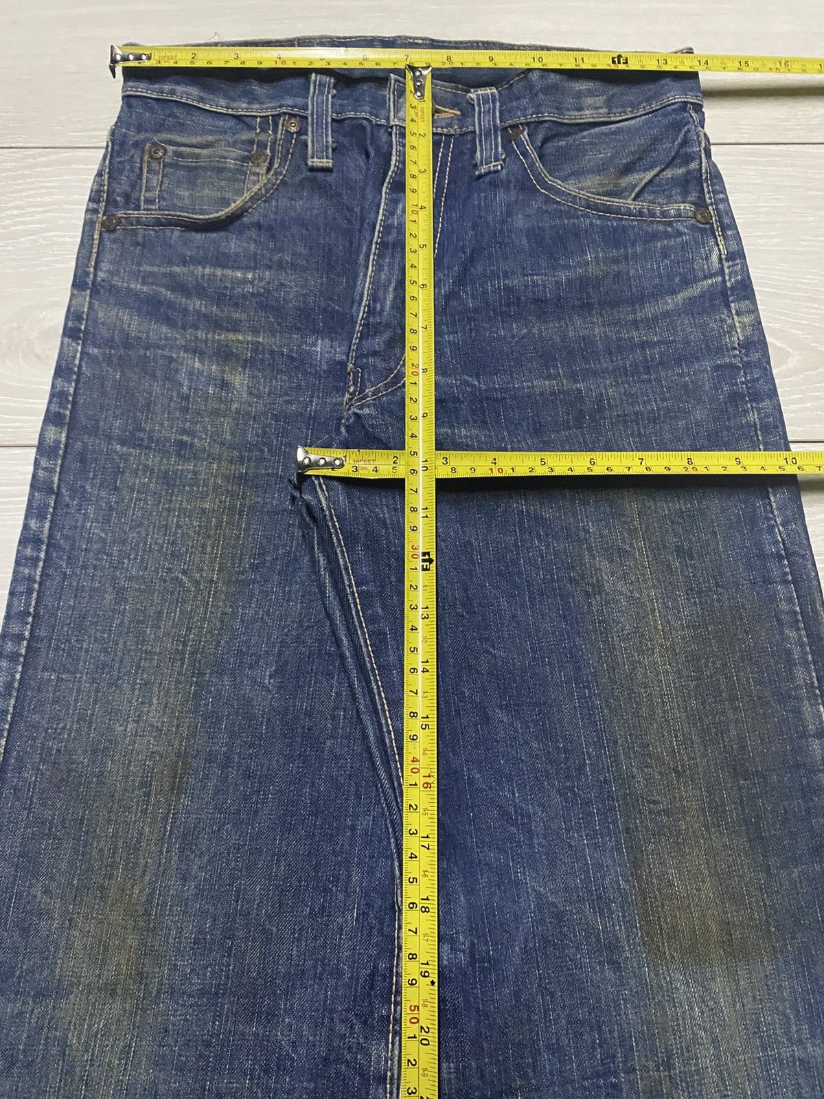 Edwin True Vintage Edwin USA Mud Wash Grunge Flare Jeans Size US 27 - 14 Thumbnail