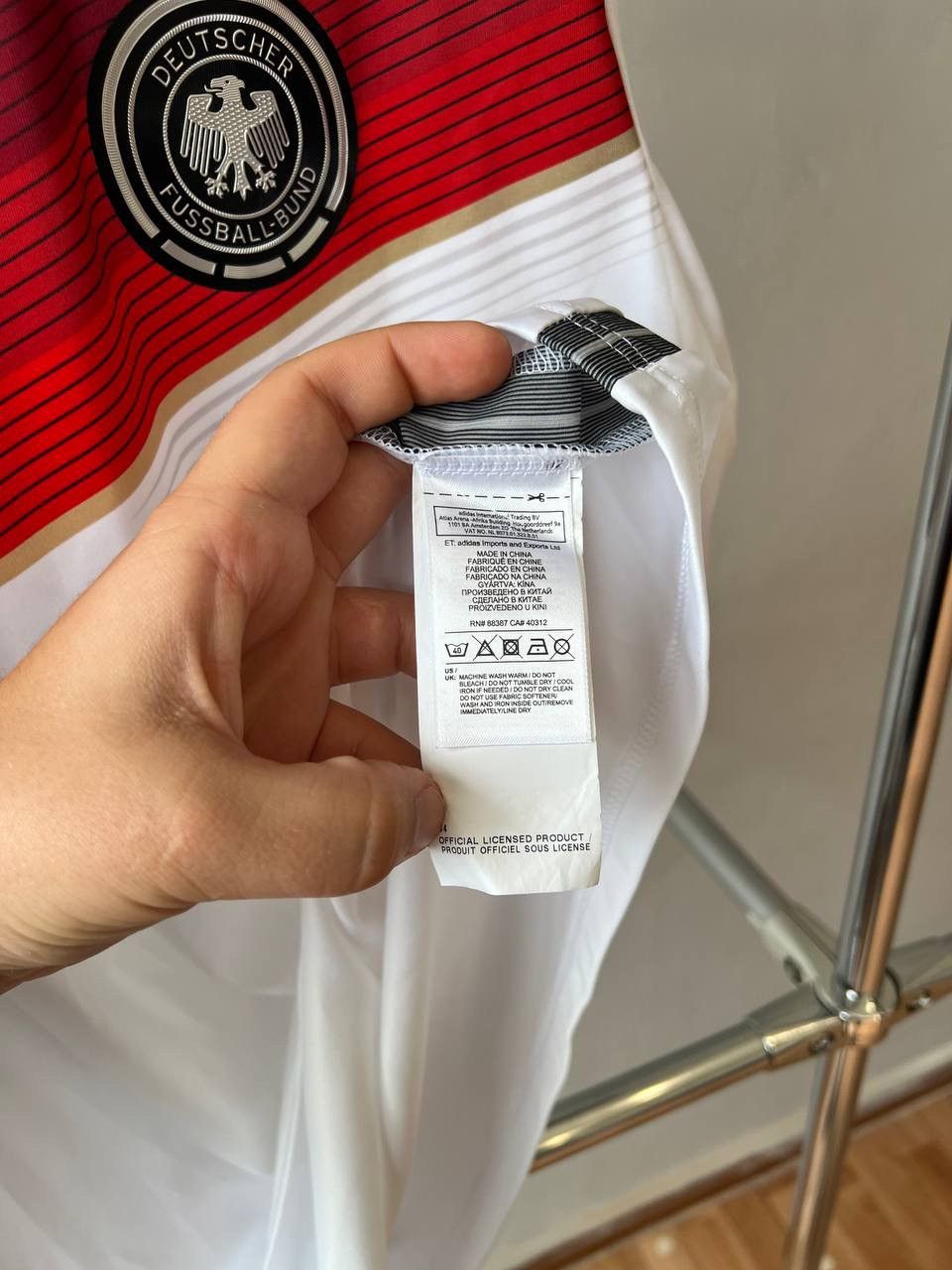 Adidas 2014/15 GERMANY TEAM ADIDAS SOCCER JERSEY FOOTBALL SHIRT 2XL Size US XXL / EU 58 / 5 - 8 Thumbnail