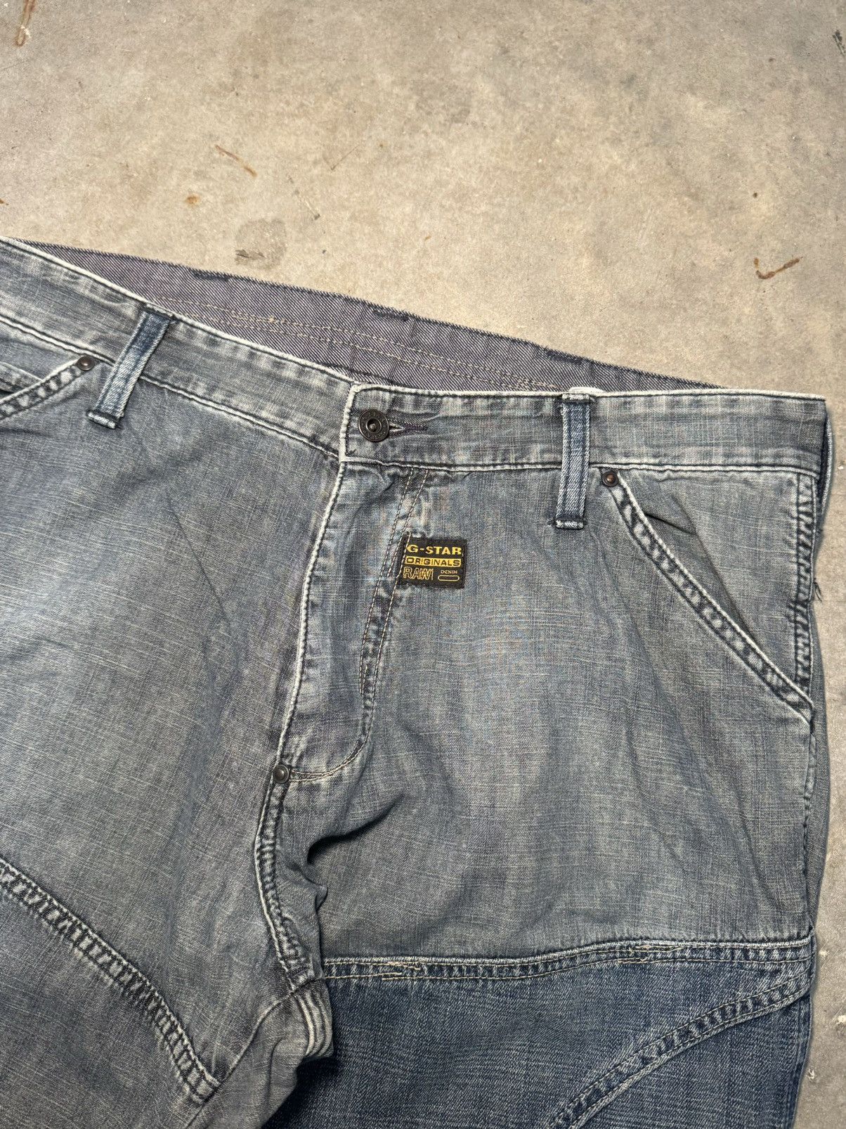 G-Star Y2k 00s G Star Raw denim patchwork bondage rave denim Size US 36 / EU 52 - 2 Thumbnail