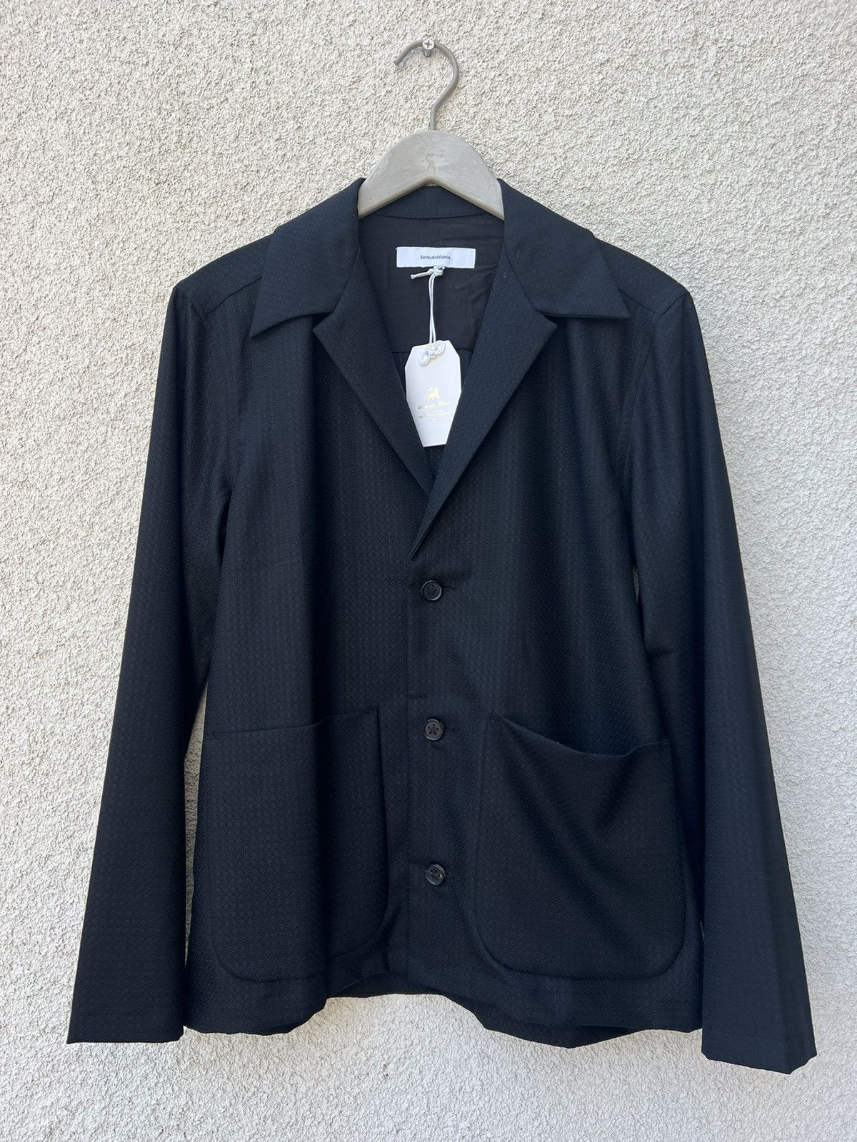 Sasquatchfabrix Black Wool Tailored Shirt Jacket Size Medium | Grailed