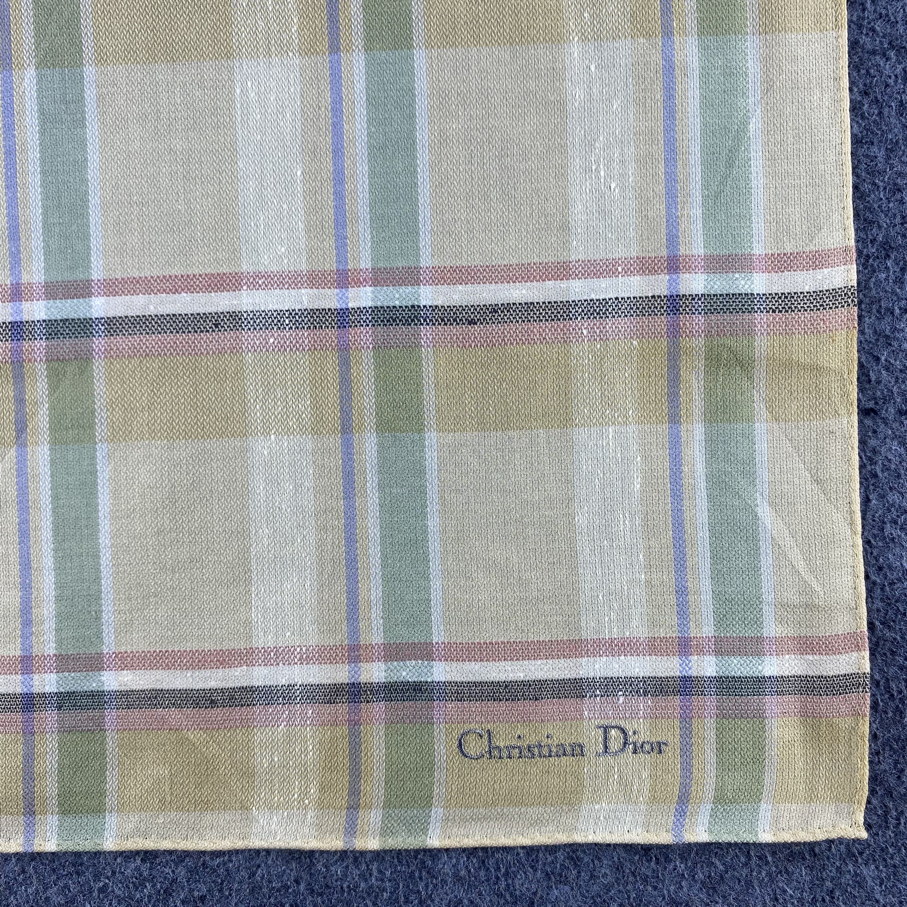 Vintage Christian Dior Handkerchief/Neckerchief/Bandana HC713 Size ONE SIZE - 3 Thumbnail