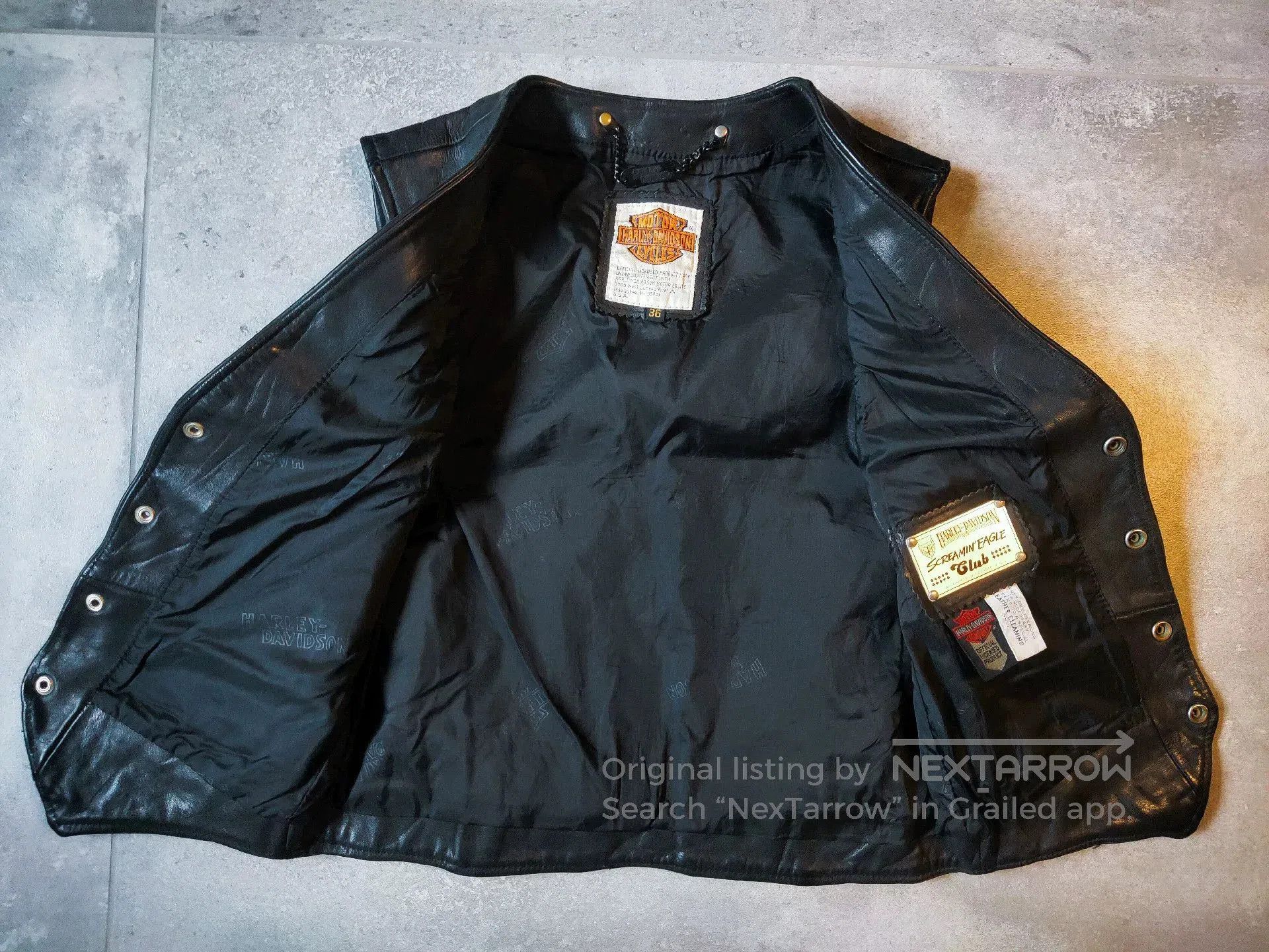 Harley Davidson Vintage Harley Davidson Leather Vest. Size US M / EU 48-50 / 2 - 2 Thumbnail