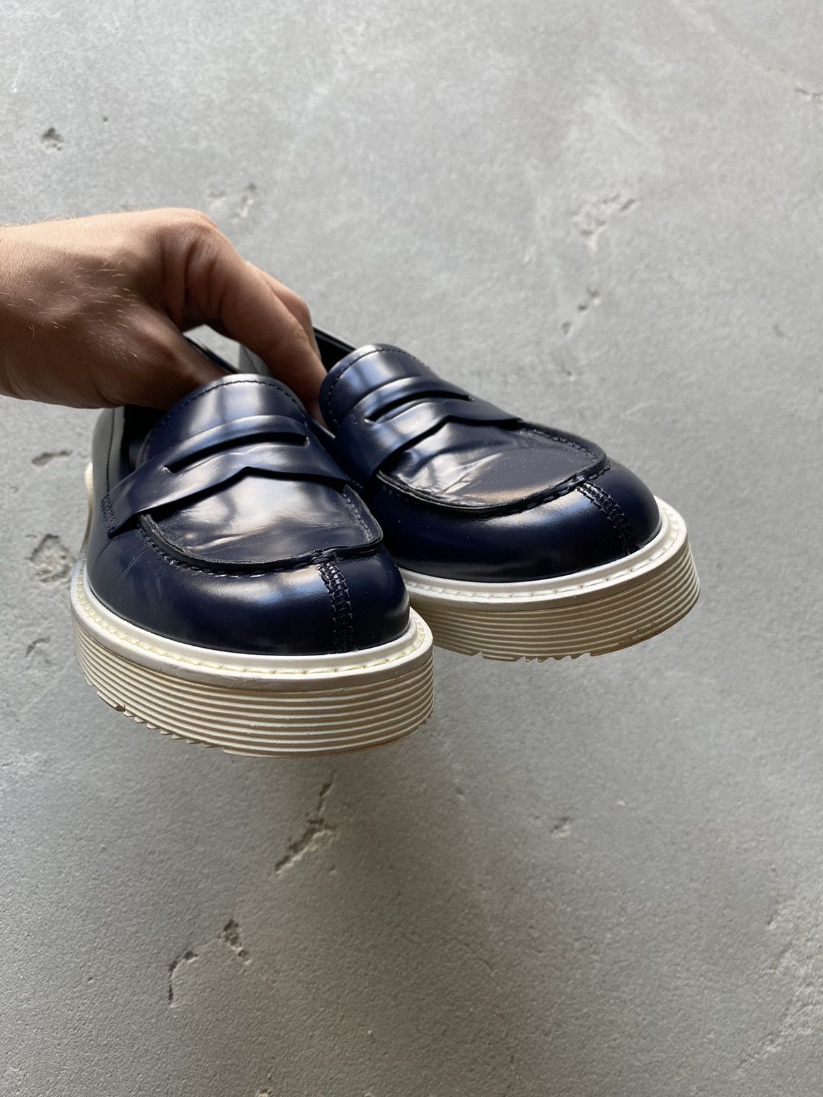 Prada × Vintage PPRADA 38 Slippers Moccasins Slip-Ons Low Shoes B Blue Size US 8 / IT 38 - 8 Thumbnail