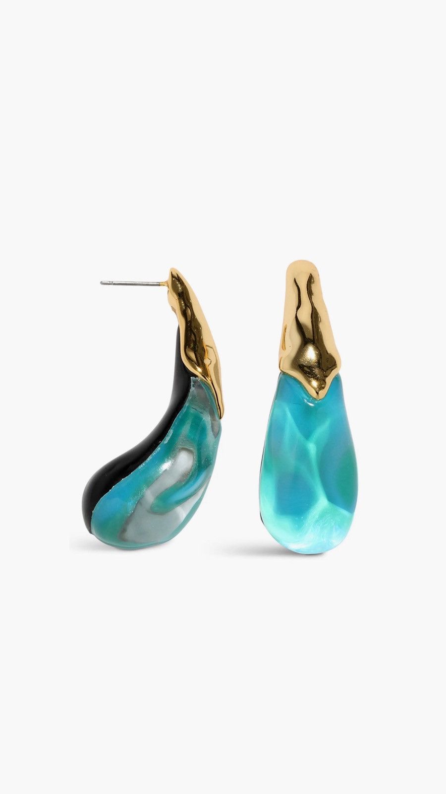 Alexis Bittar Alexis Bittar Liquid Lucite Arched Large Drop Earrings Size ONE SIZE - 3 Thumbnail