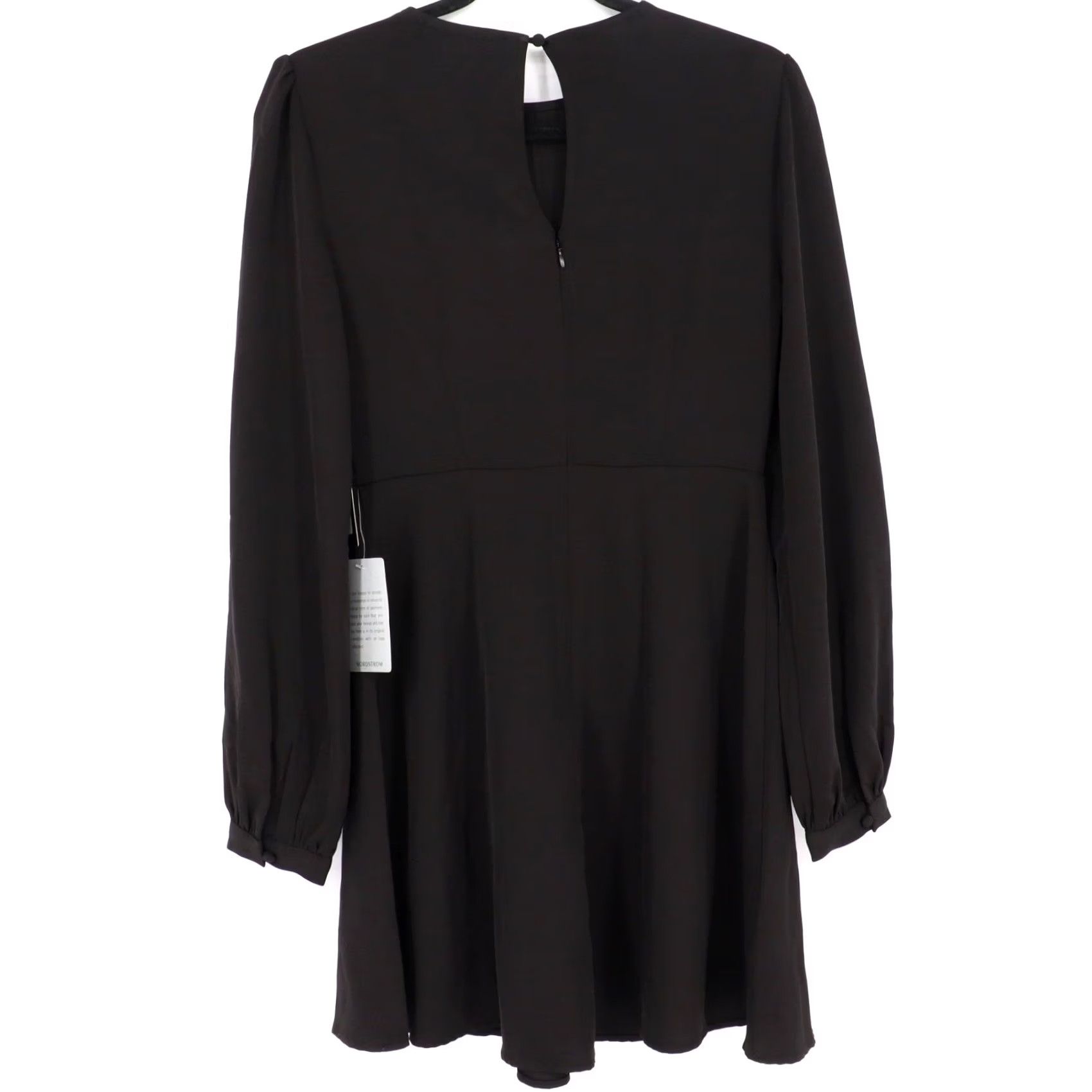 Lulus Lulus Follow Me Black Long Sleeve Mini Dress Women's S NWT Size S / US 4 / IT 40 - 3 Thumbnail