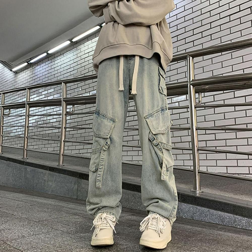 Japanese Brand × Jean Retro Straight Leg Cargo Pants Size US 27 - 1 Thumbnail