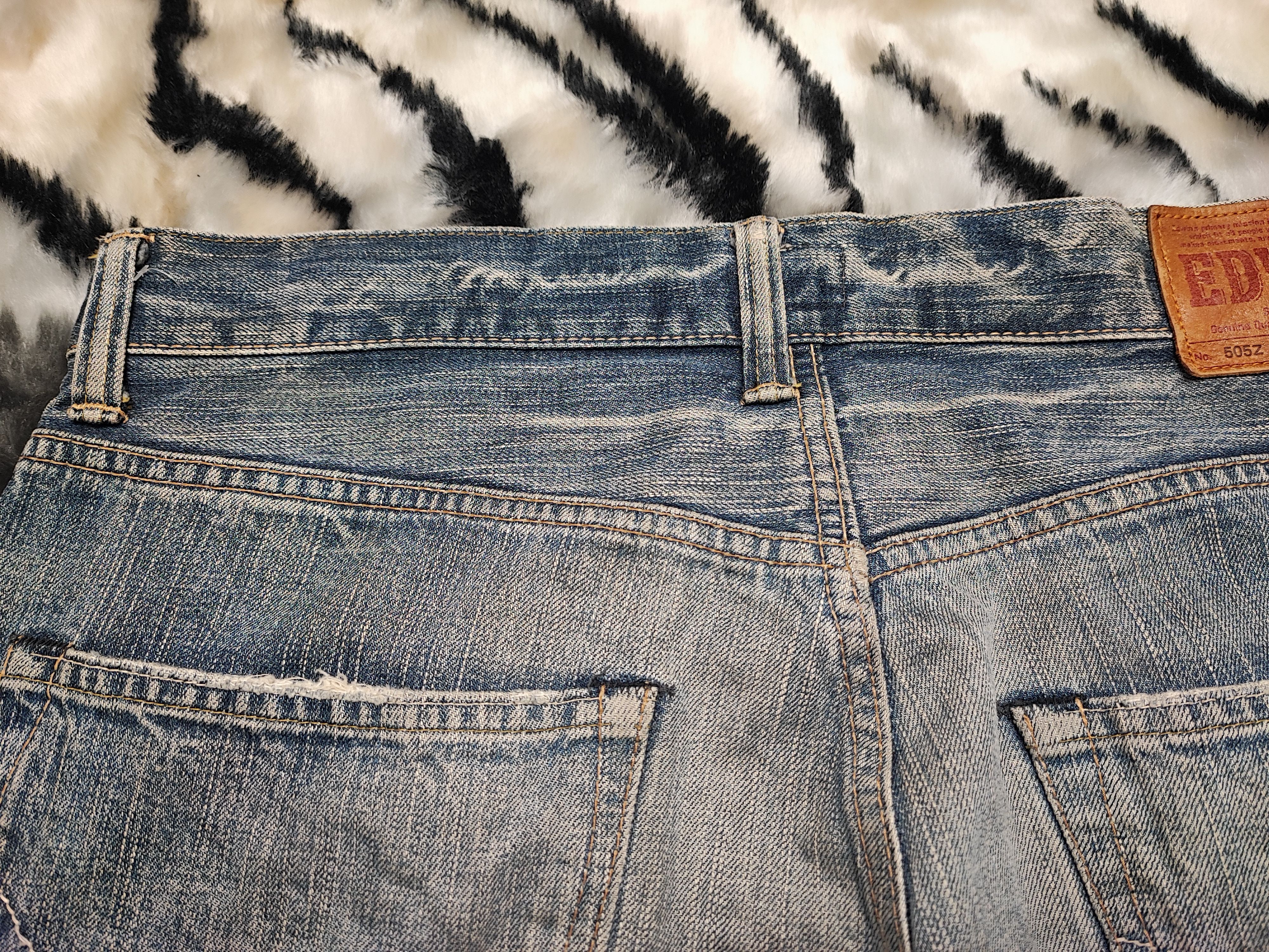 Edwin × Japanese Brand Edwin Jeans Selvedge 505Z Redline Size US 33 - 17 Thumbnail