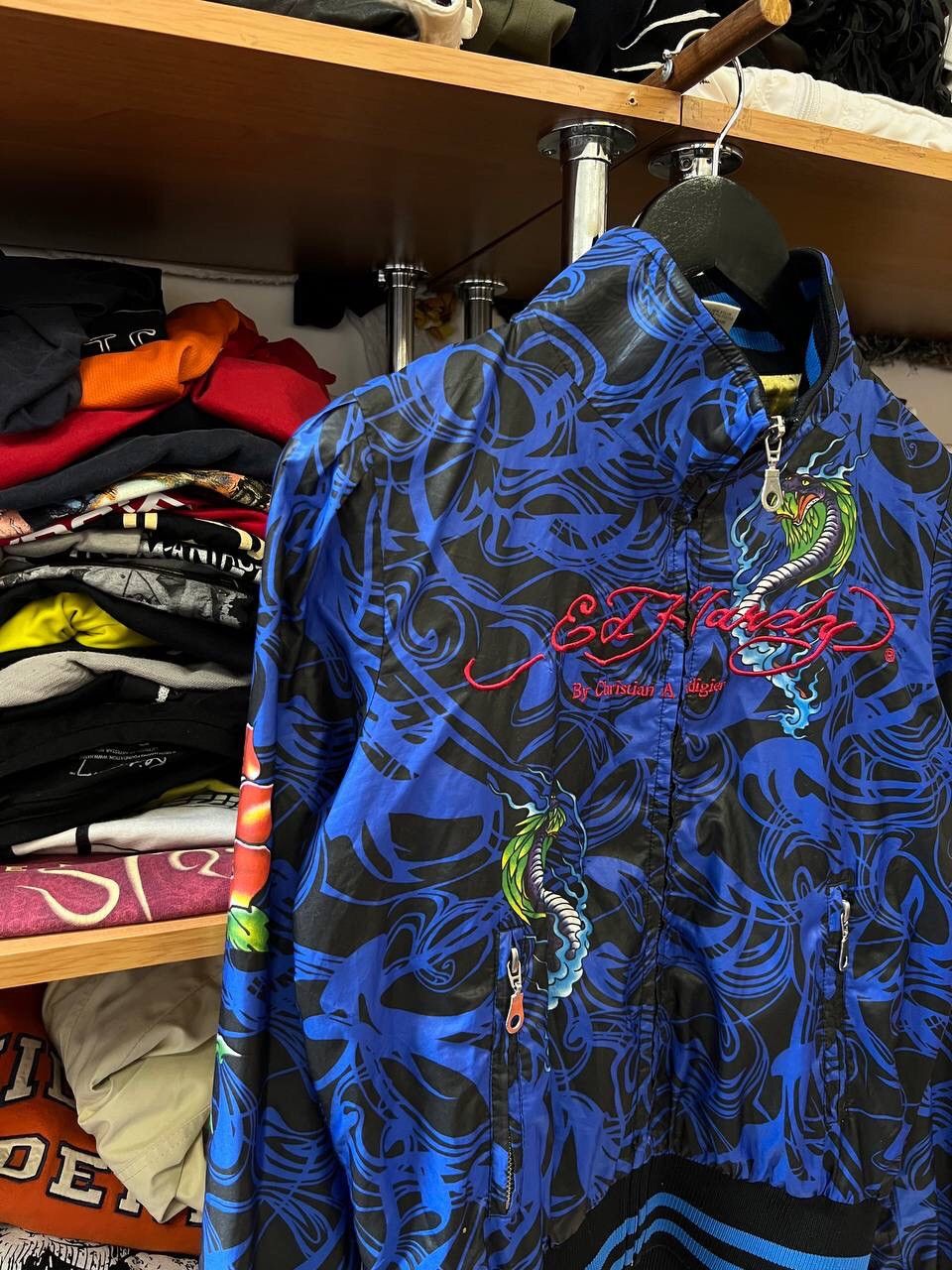 Ed Hardy Chritian Audigier Ed Hardy Fullprint Glamour Y2K Jacket Size M / US 6-8 / IT 42-44 - 2 Thumbnail