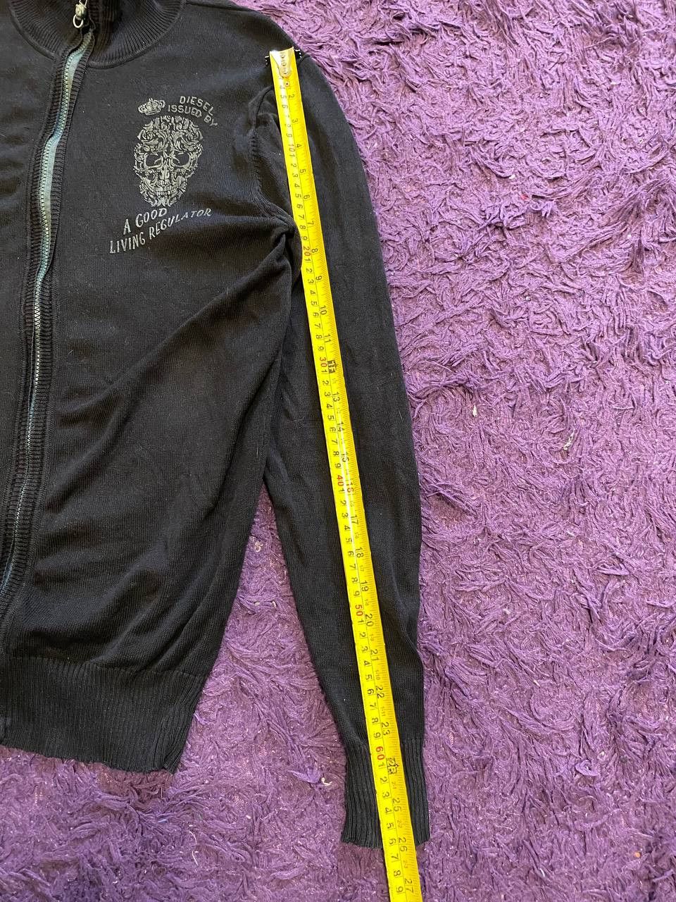 Diesel Vintage DIESEL logo black Y2K Sweatshirts zip Size US S / EU 44-46 / 1 - 9 Thumbnail