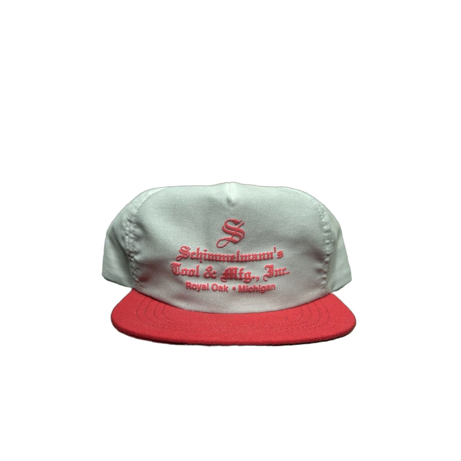 Vintage VINTAGE Snapback Hat Gray USA Michigan Unbranded Adjustable Men 80s 90s Schimmelmann’s Tool & Mfg Cap Size ONE SIZE - 1 Thumbnail