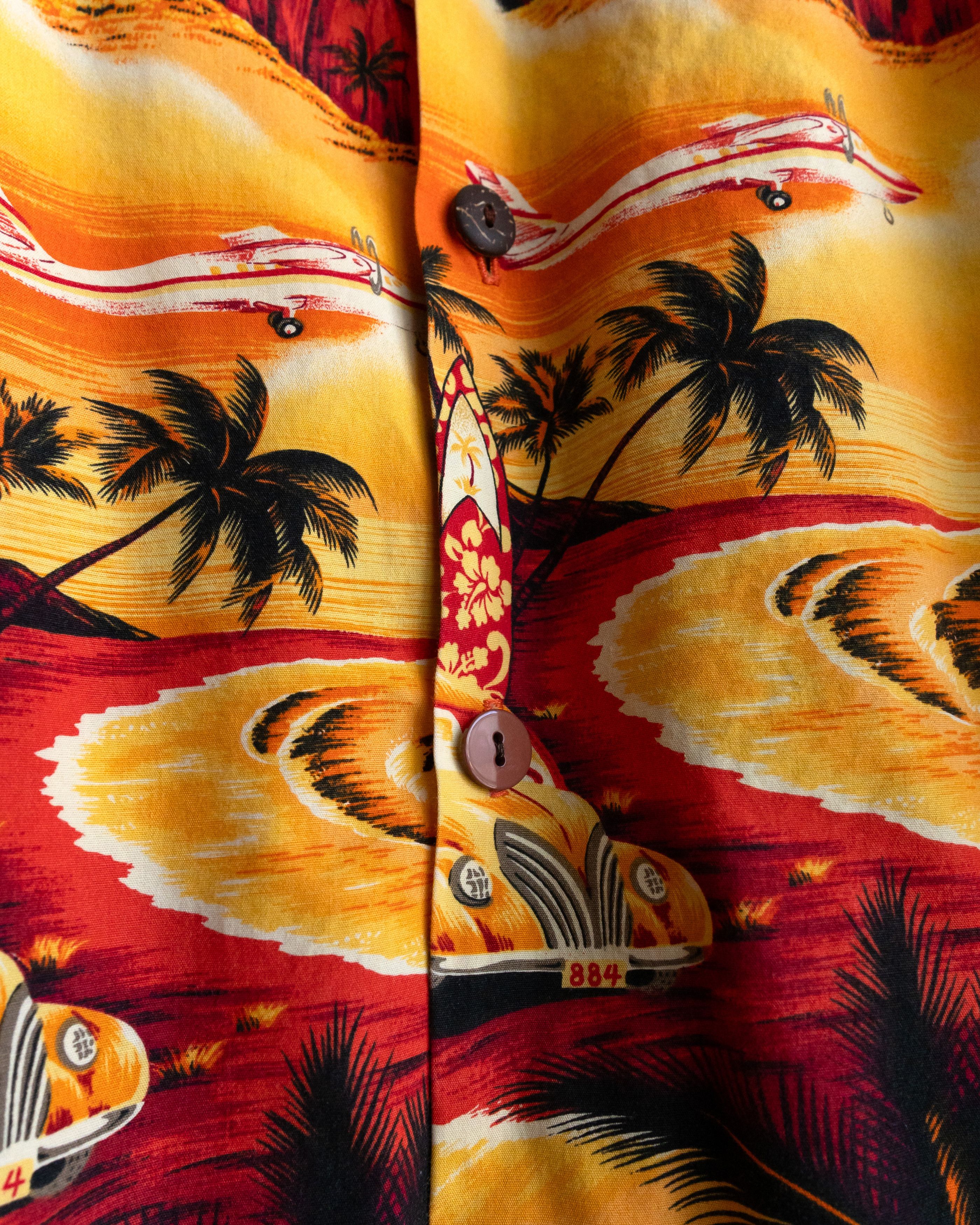 Vintage Vintage 2000s Sunset Orange Tropical Hawaiian Shirt Size 5XL Size US XXL / EU 58 / 5 - 2 Thumbnail