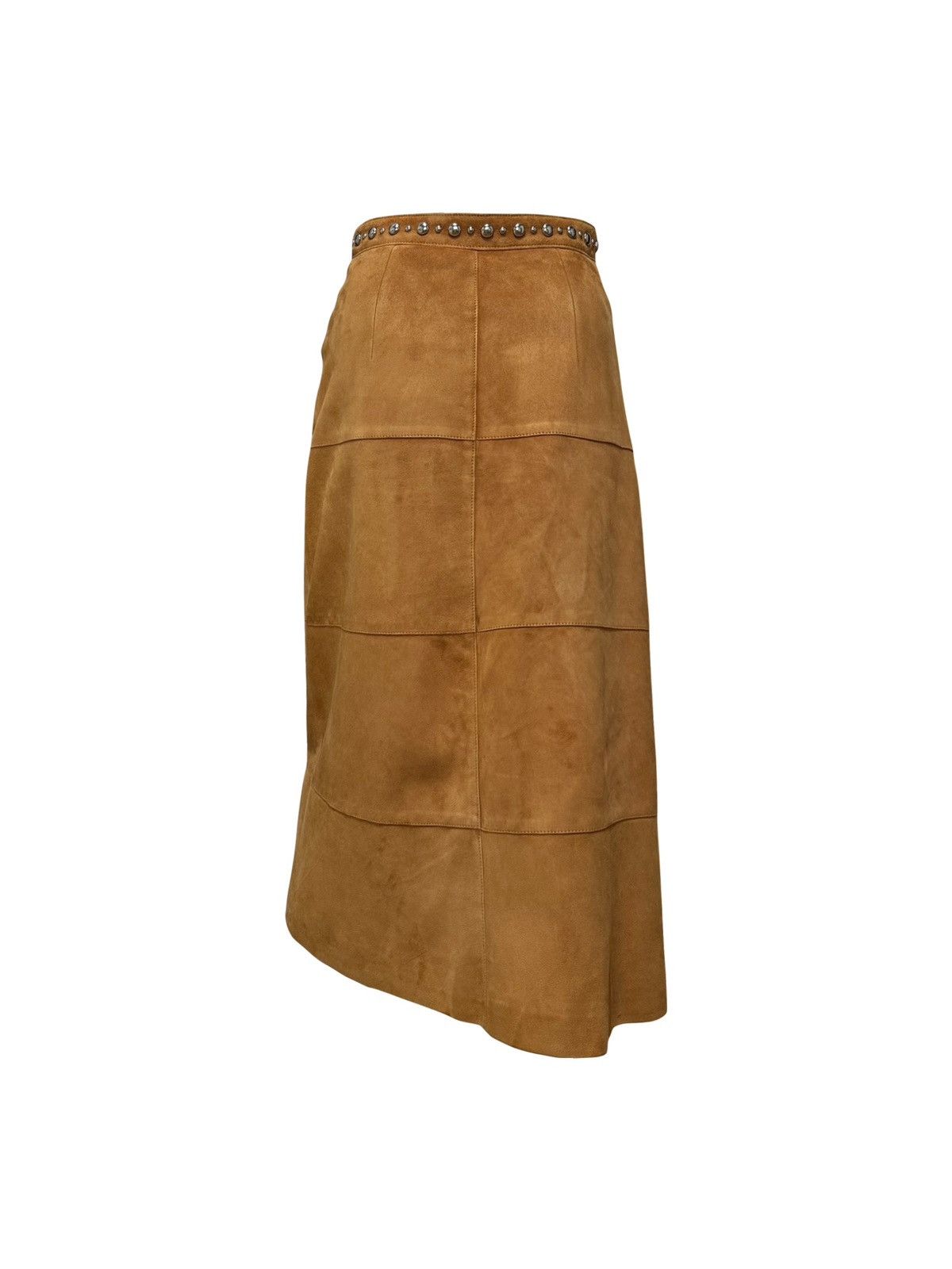 Miu Miu MIU MIU Fall Winter 2018 Studded Suede Midi Skirt Size 25" / US 0 / IT 36 - 2 Thumbnail