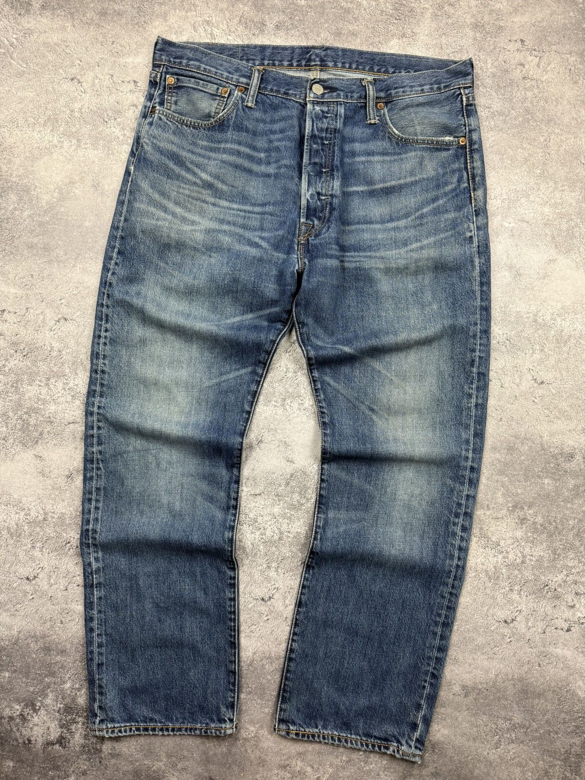 Levi's Vintage Levi’s 501 Flared Baggy Denim Jeans Blue Pants Size US 36 / EU 52 - 8 Thumbnail