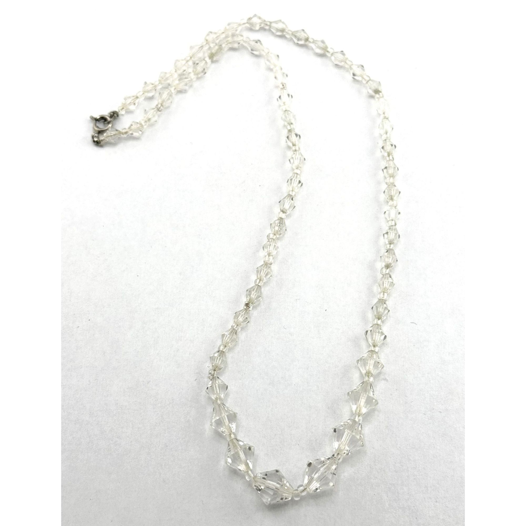 Vintage Vintage graduating beaded crystal necklace Size ONE SIZE - 1 Thumbnail