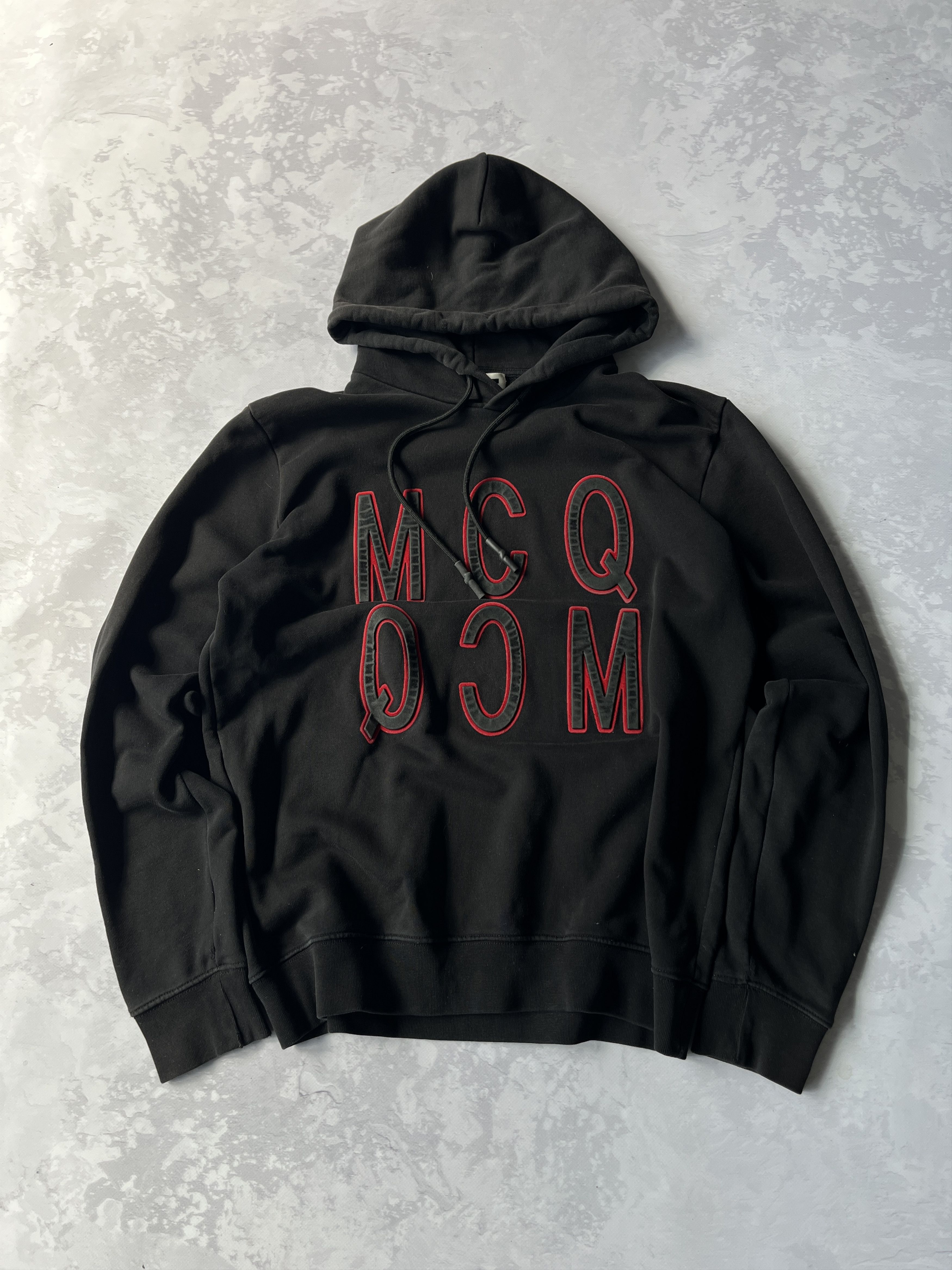 Alexander McQueen × Vintage Alexander McQueen Hoodie Pullover Big Logo MCQ Size US S / EU 44-46 / 1 - 1 Thumbnail