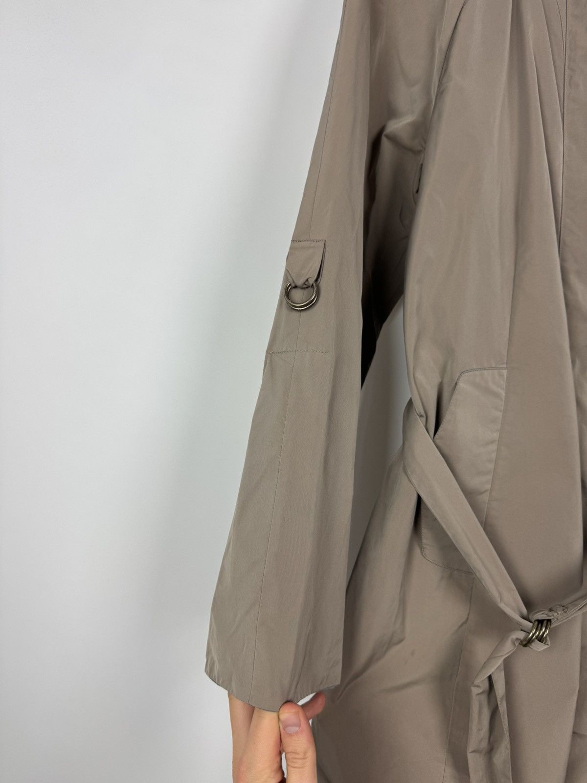 Brunello Cucinelli Rivamonti by Brunello Cucinelli Woman’s Trench Coat Jacket Size XL / US 12-14 / IT 48-50 - 12 Thumbnail