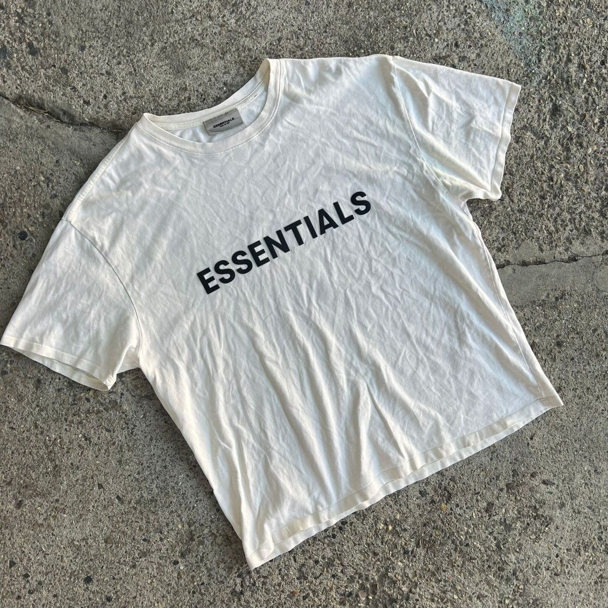 Essentials × Kanye West Essentials White Tee Spellout Logo Y2K Kanye Yeezy Tshirt Size US L / EU 52-54 / 3 - 2 Thumbnail