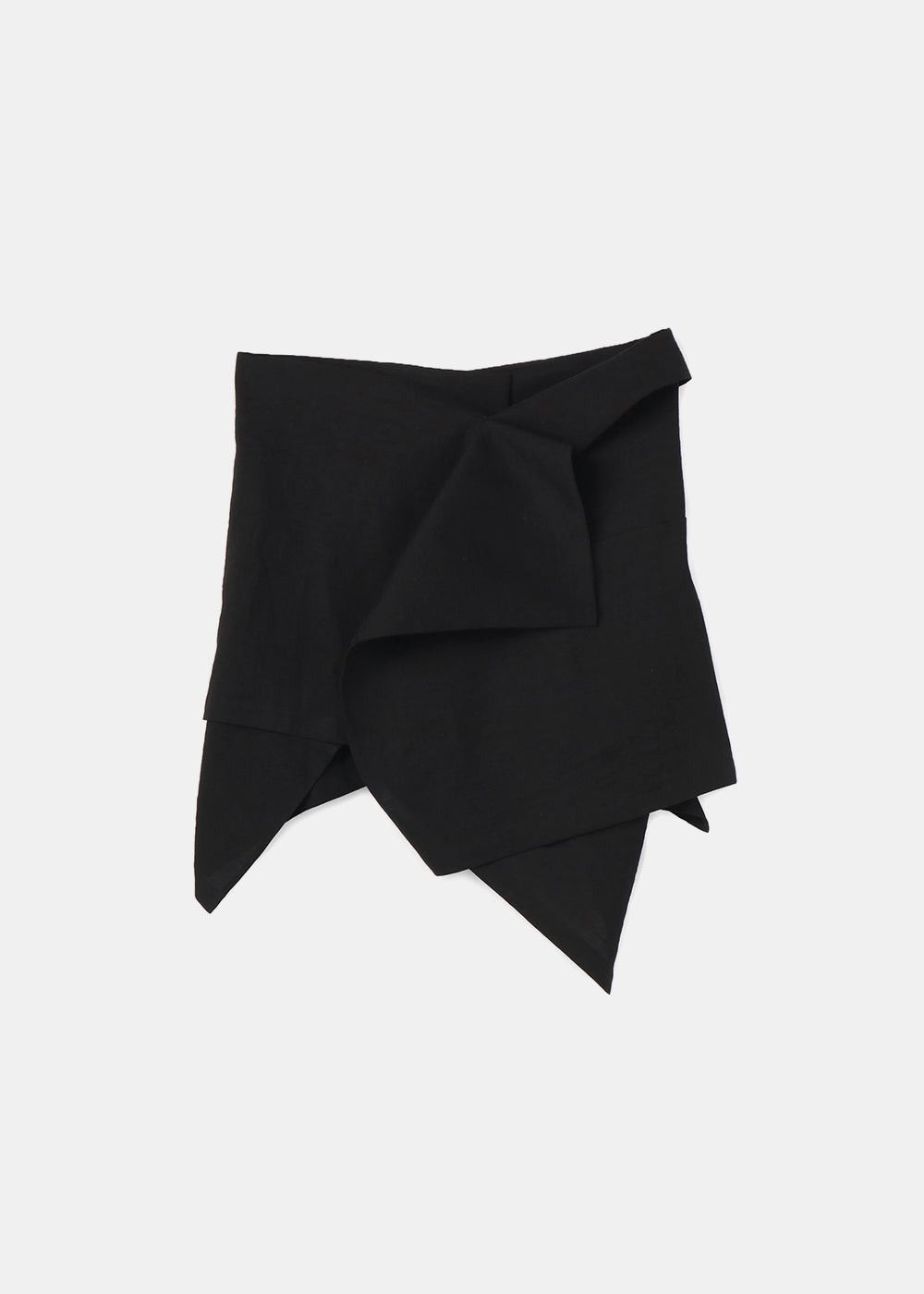 Yohji Yamamoto Yohji Yamamoto - JAPANESE PAPER TWILL WRAP MINI SKIRT Size 31" - 7 Thumbnail