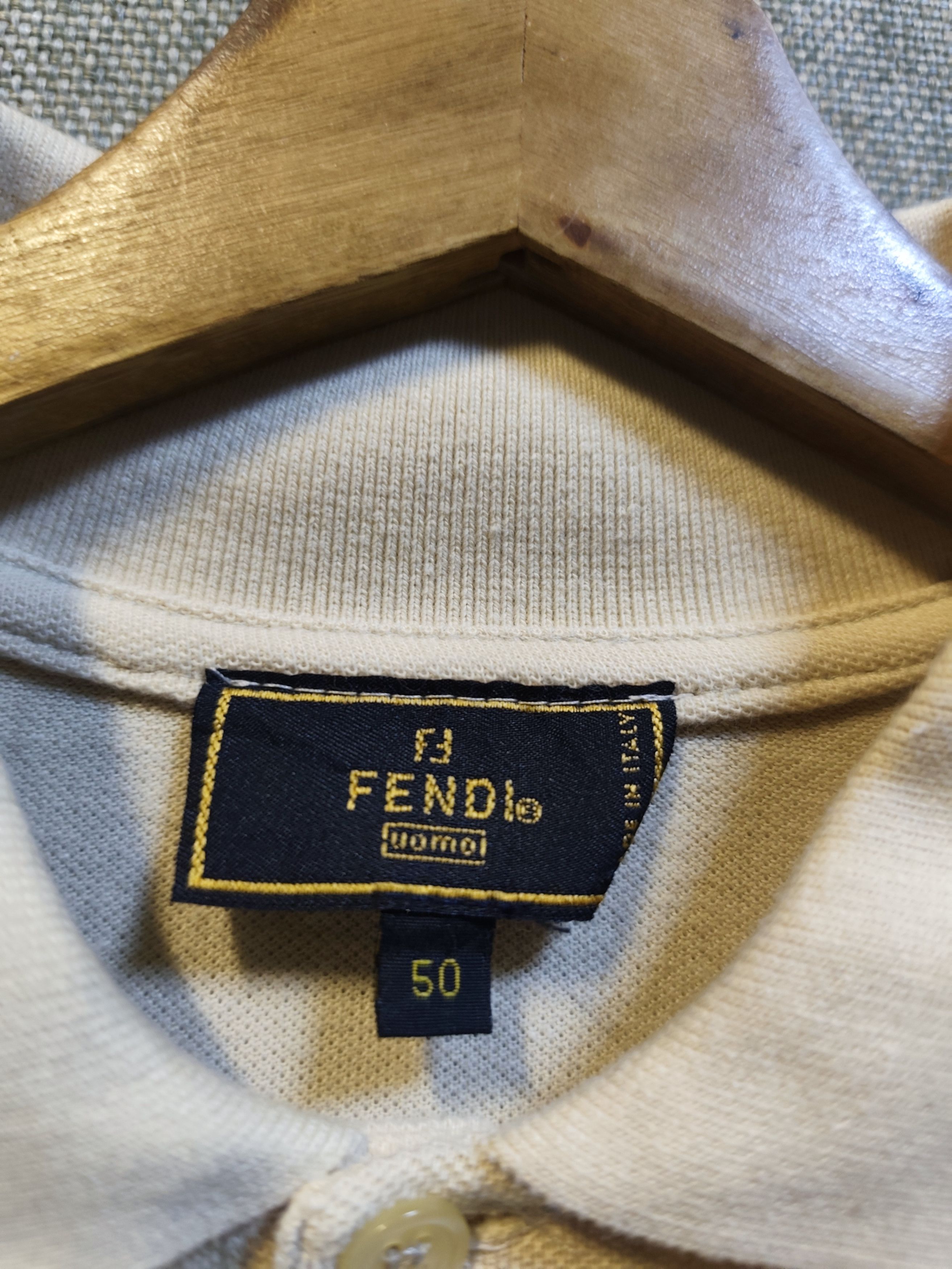 Fendi 90s Fendi Italy Minimalist Boxy Fit Polo Size US L / EU 52-54 / 3 - 4 Thumbnail