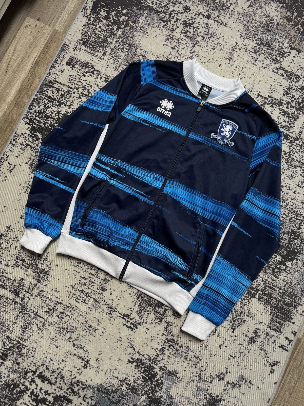 Pro Player Rare MIDDLESBROUGH jersey zip sweatshirt M errea Size US M / EU 48-50 / 2 - 2 Thumbnail