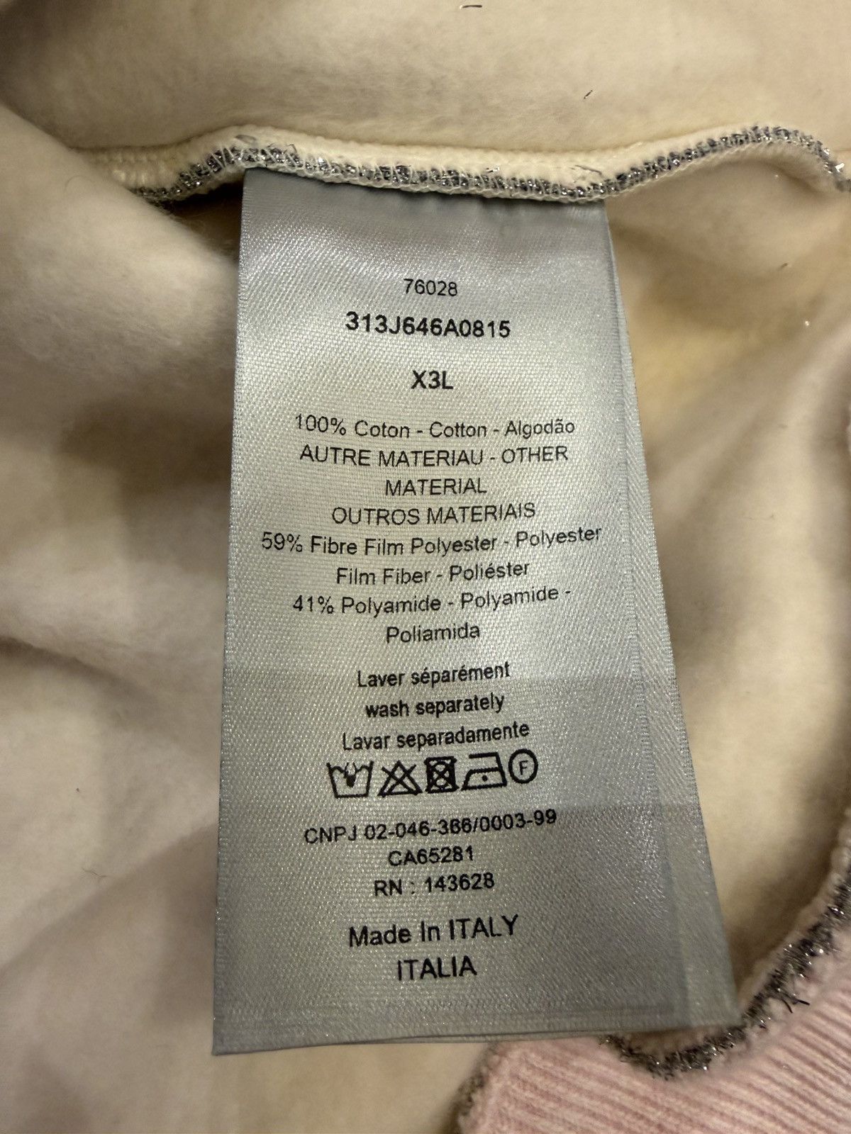 Dior × ERL Dior ERL Hooded Sweatshirt - Pink Size US XXL / EU 58 / 5 - 4 Thumbnail