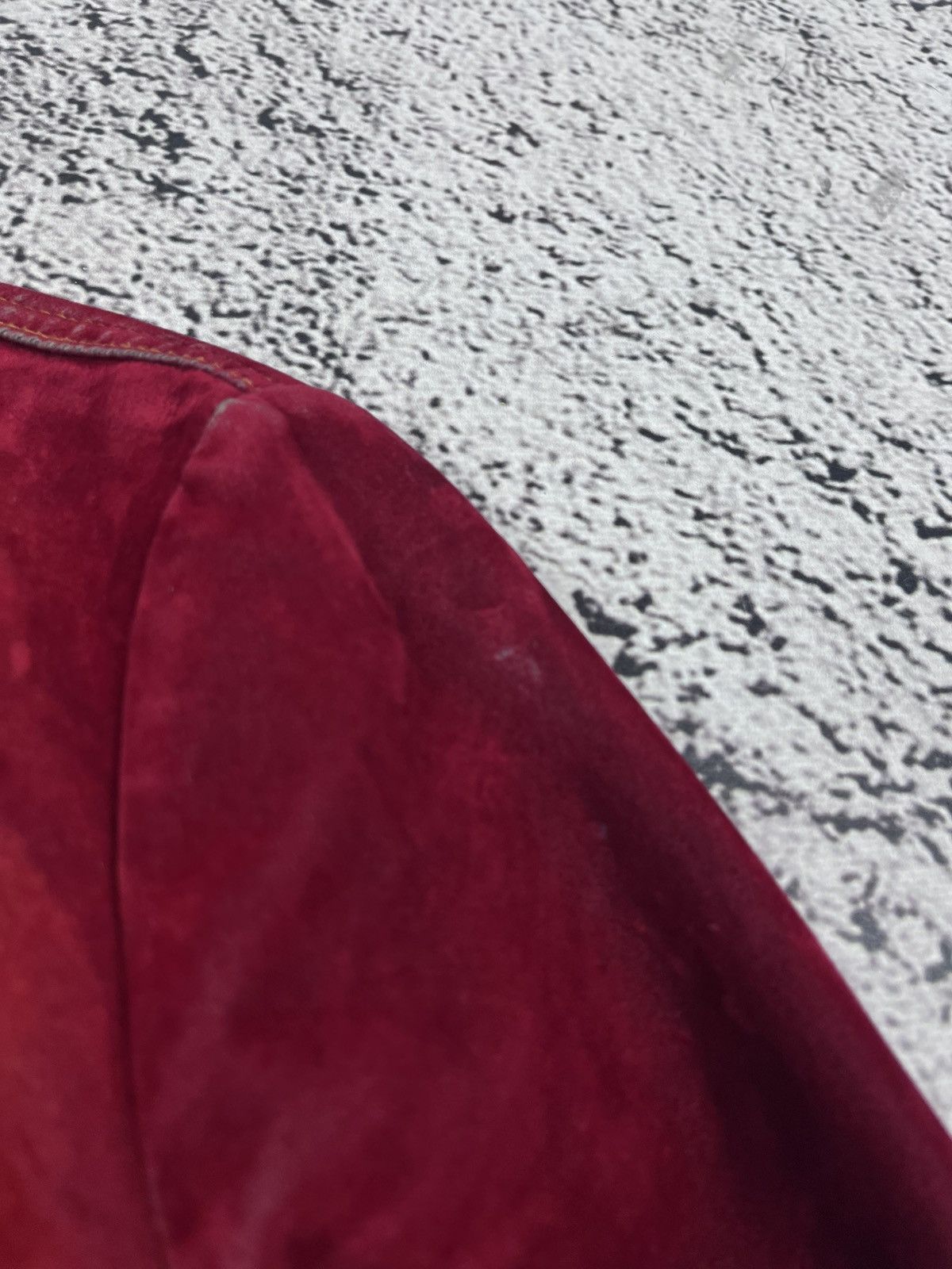 Japanese Brand Vintage Avant-Garde Bleached Velour Faded Distressed Jacket Size S / US 4 / IT 40 - 9 Thumbnail