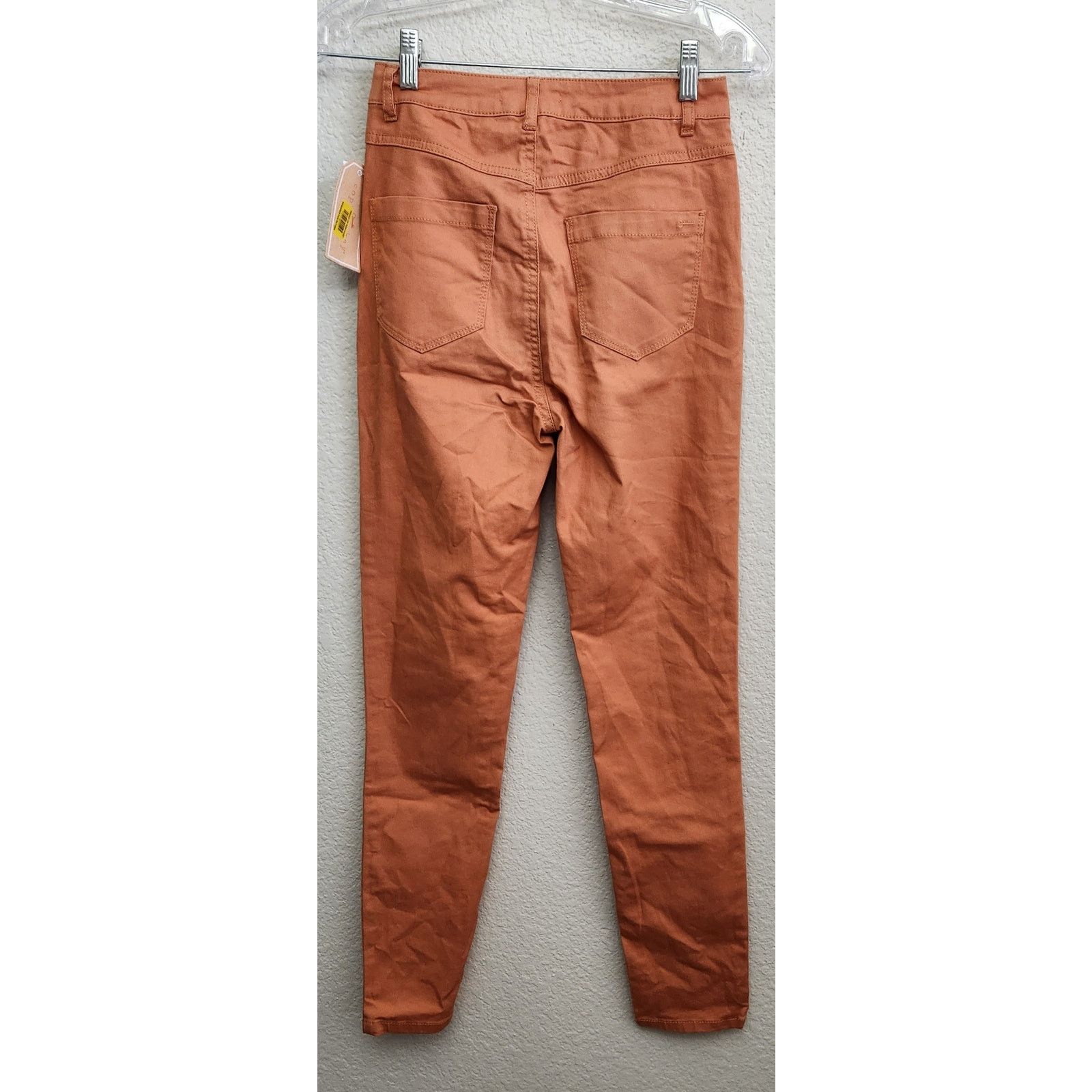 Other Copper Key Burnt Orange Skinny Jeans 1 Juniors NWTS Size 26" / US 2 / IT 38 - 3 Thumbnail