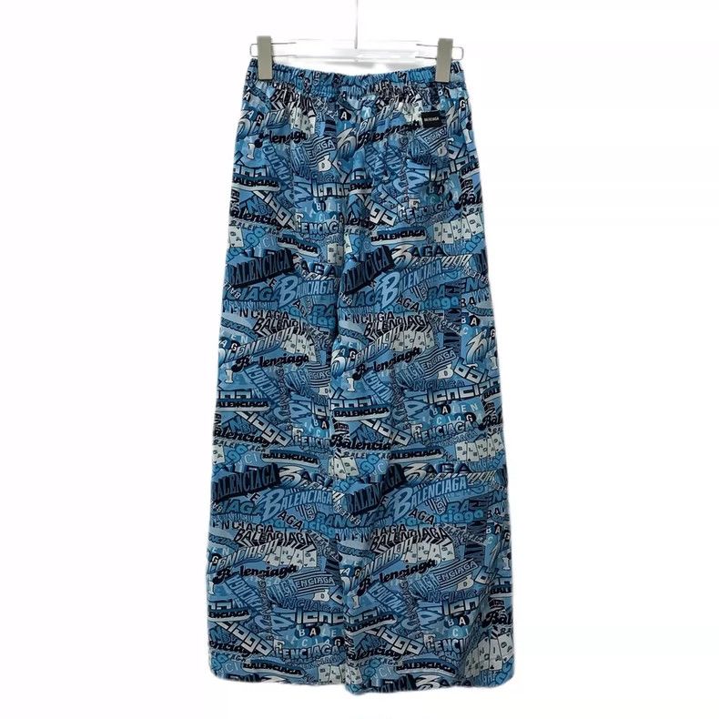Balenciaga Balenciaga Blue logo monogrammed printed mulberry silk cas Size US 36 / EU 52 - 2 Thumbnail
