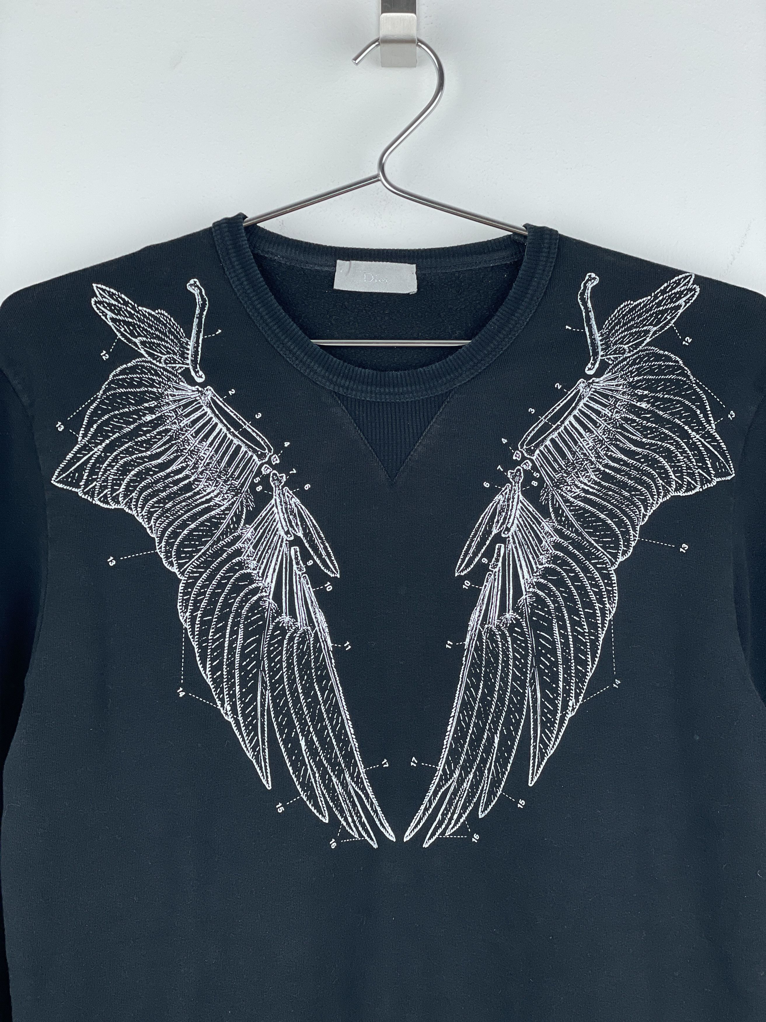 Dior Homme AW07 Inexorable Flight Angel Wing Sweatshirt