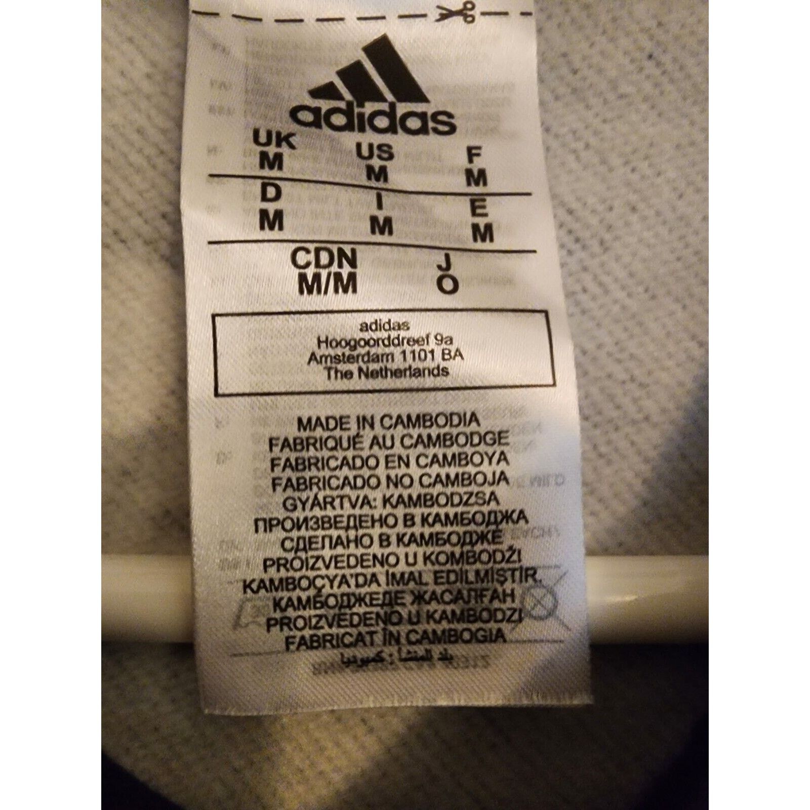 Adidas Adidas Hoodie Mens M Black Pullover Sweatshirt All Over Logo Size US M / EU 48-50 / 2 - 6 Thumbnail