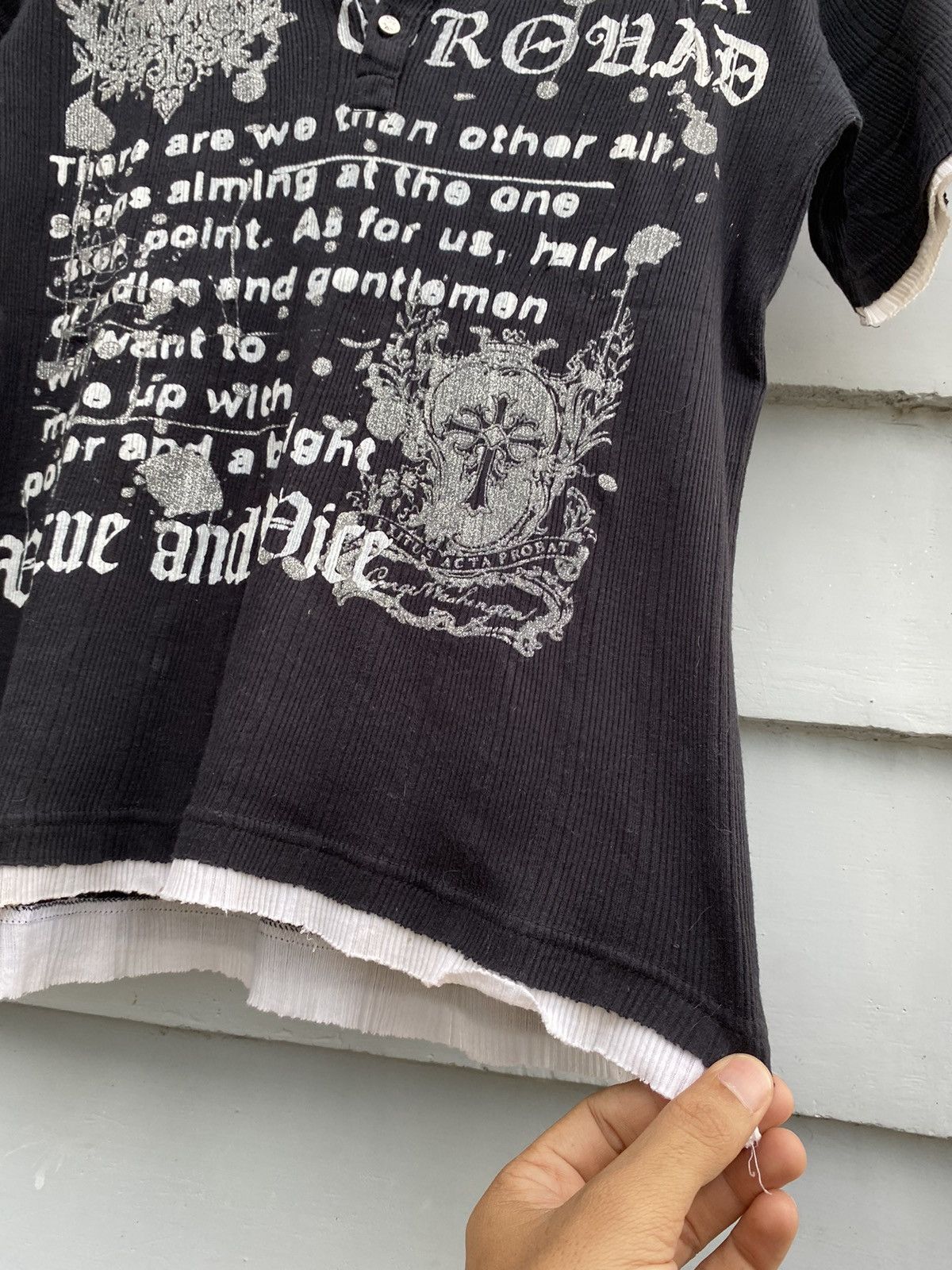 If Six Was Nine NY. CLUB Under Ground Poem Double Layer Japanese Tshirt Size M / US 6-8 / IT 42-44 - 7 Thumbnail